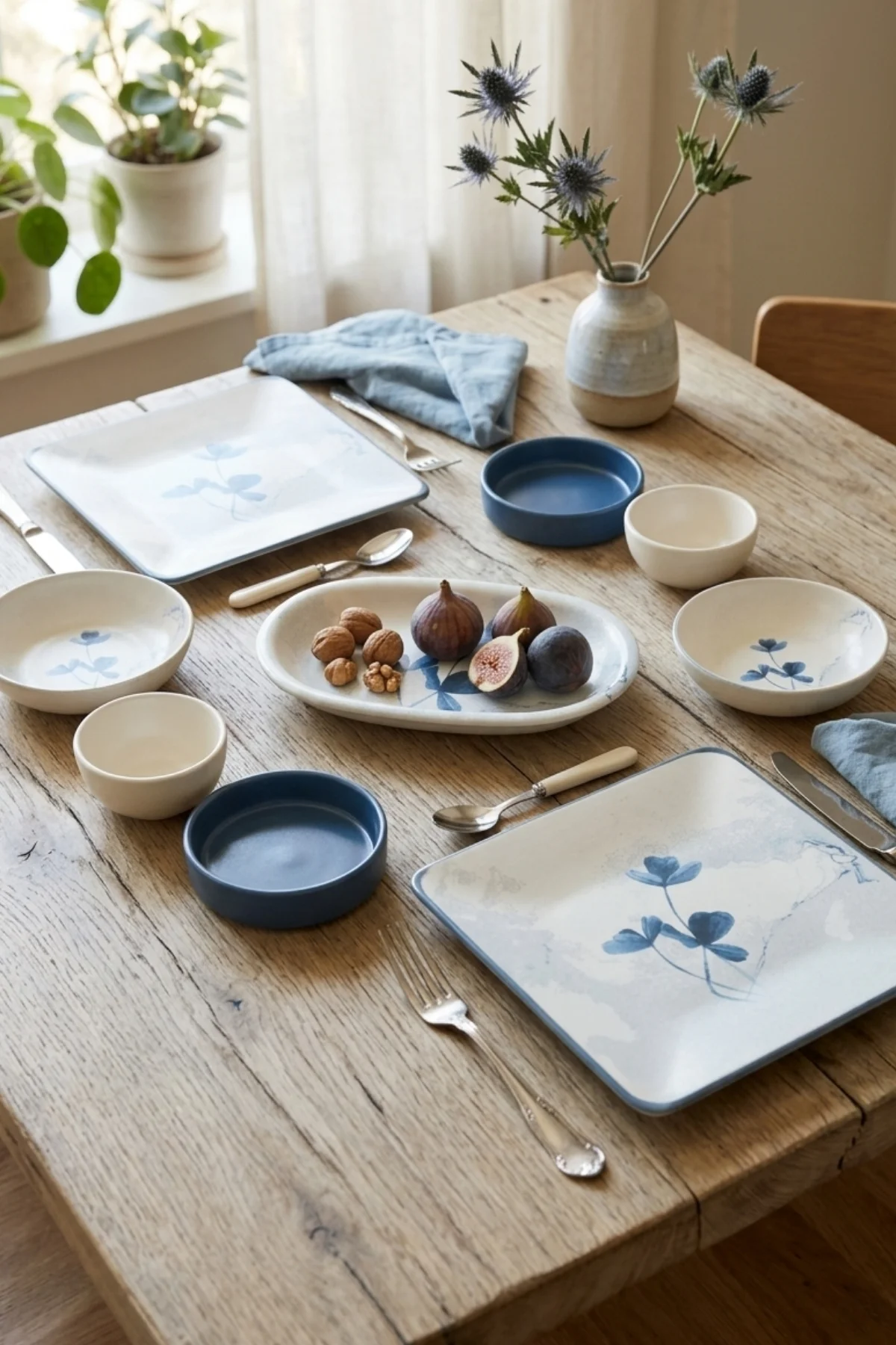 Kare Blue Magic Kahvaltı Takımı 9 Parça 2 Kişilik