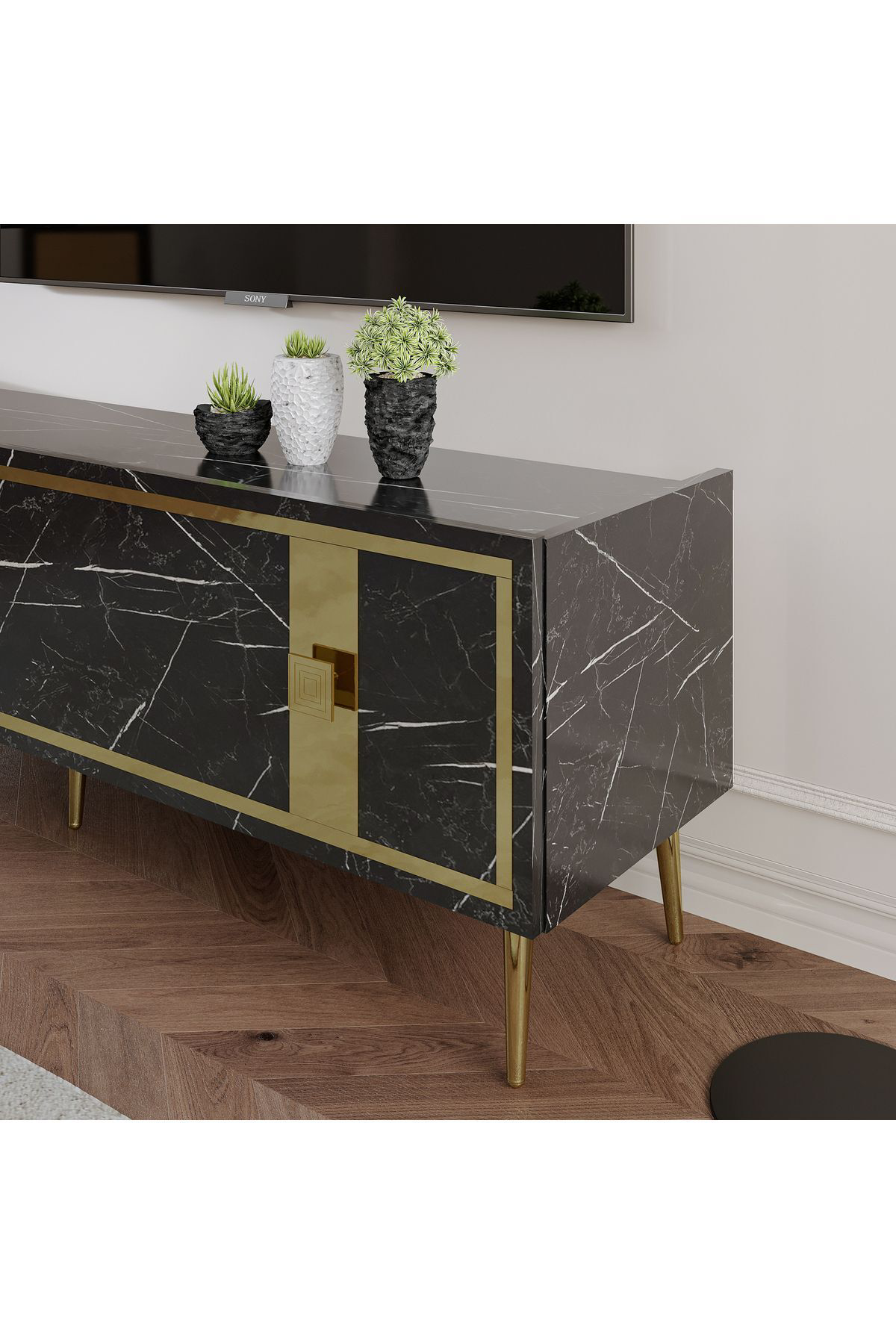 Cantek Dizayn Kare Dolap,Çekmece Mobilya Kulbu (4 Adet) Altin