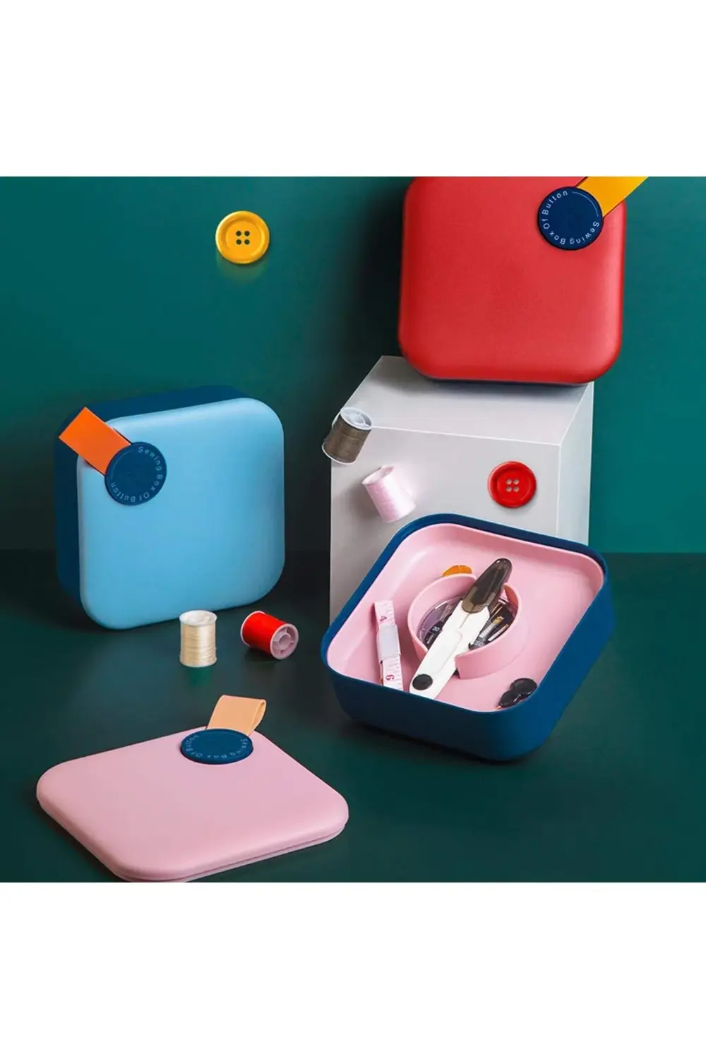 Tuhafiyecimiz Kare, Düğme Tasarımı, Dikiş Kutusu