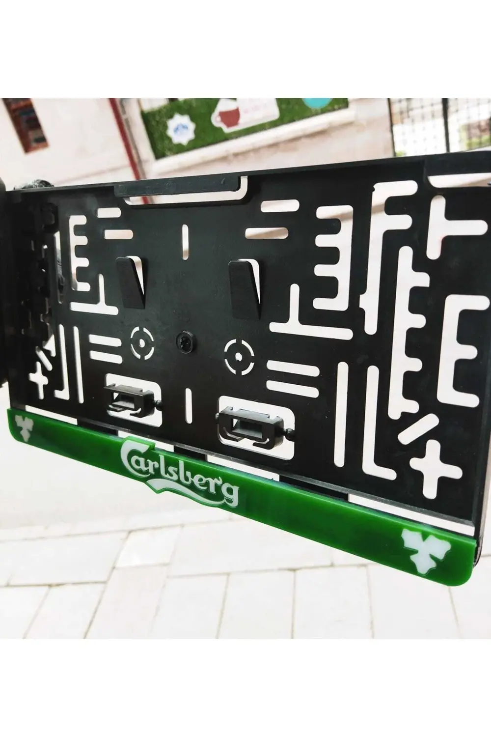 Kare Plakalık Car lsberg Model Takmatik Pleksi Kişiye Özel Lazer 