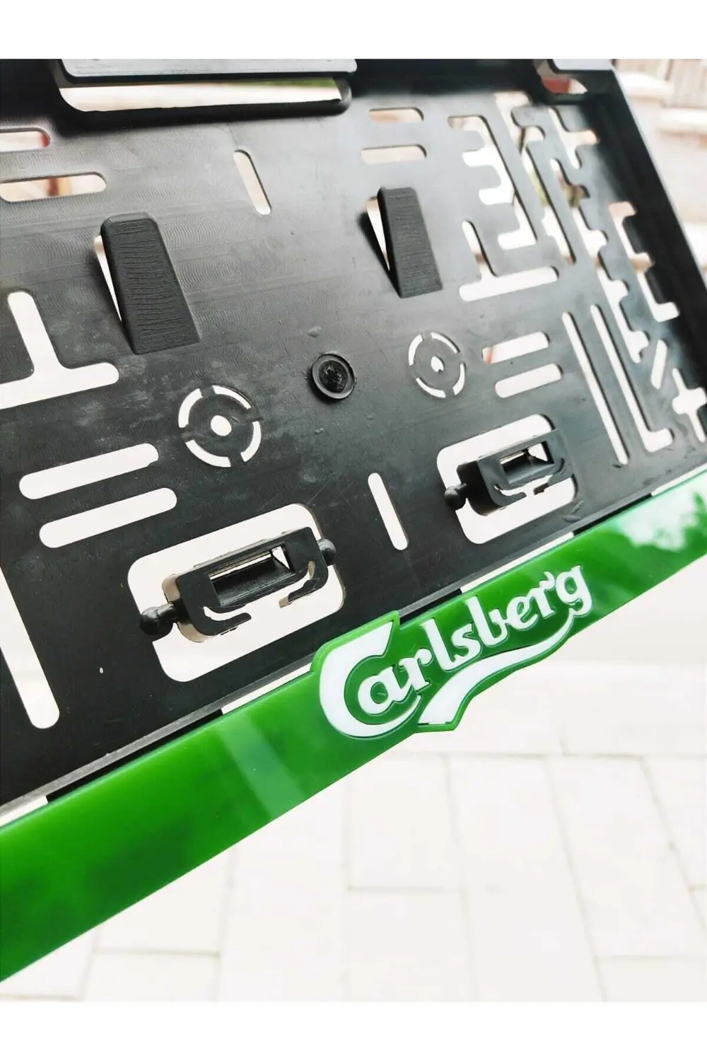 Kare Plakalık Car lsberg Model Takmatik Pleksi Kişiye Özel Lazer 