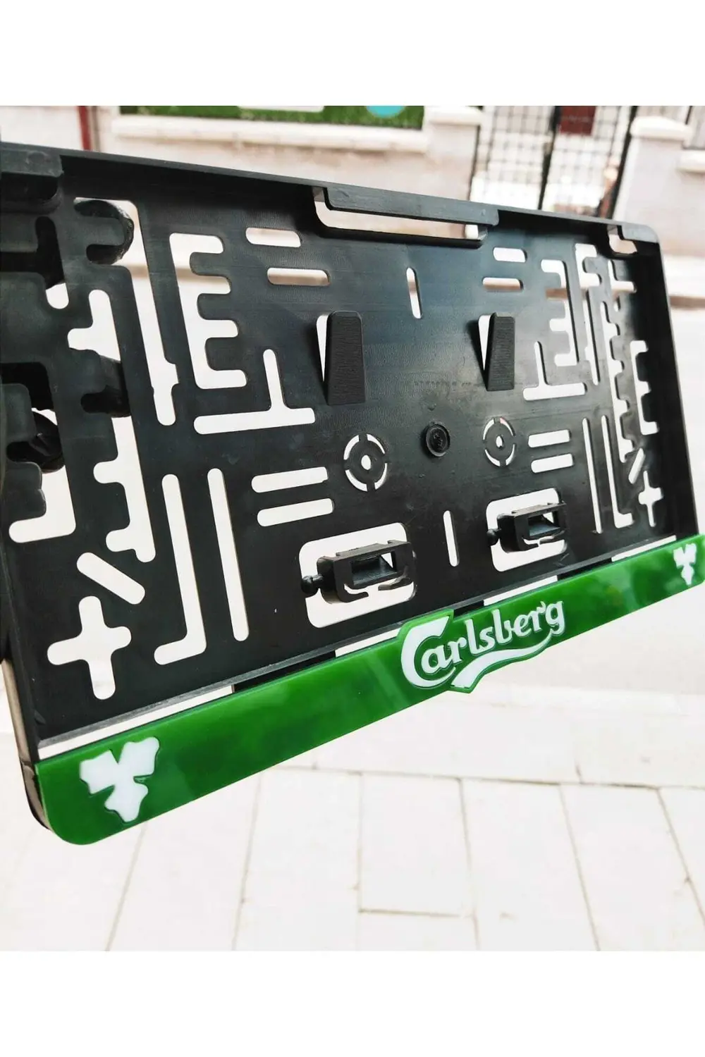 Kare Plakalık Car lsberg Model Takmatik Pleksi Kişiye Özel Lazer 
