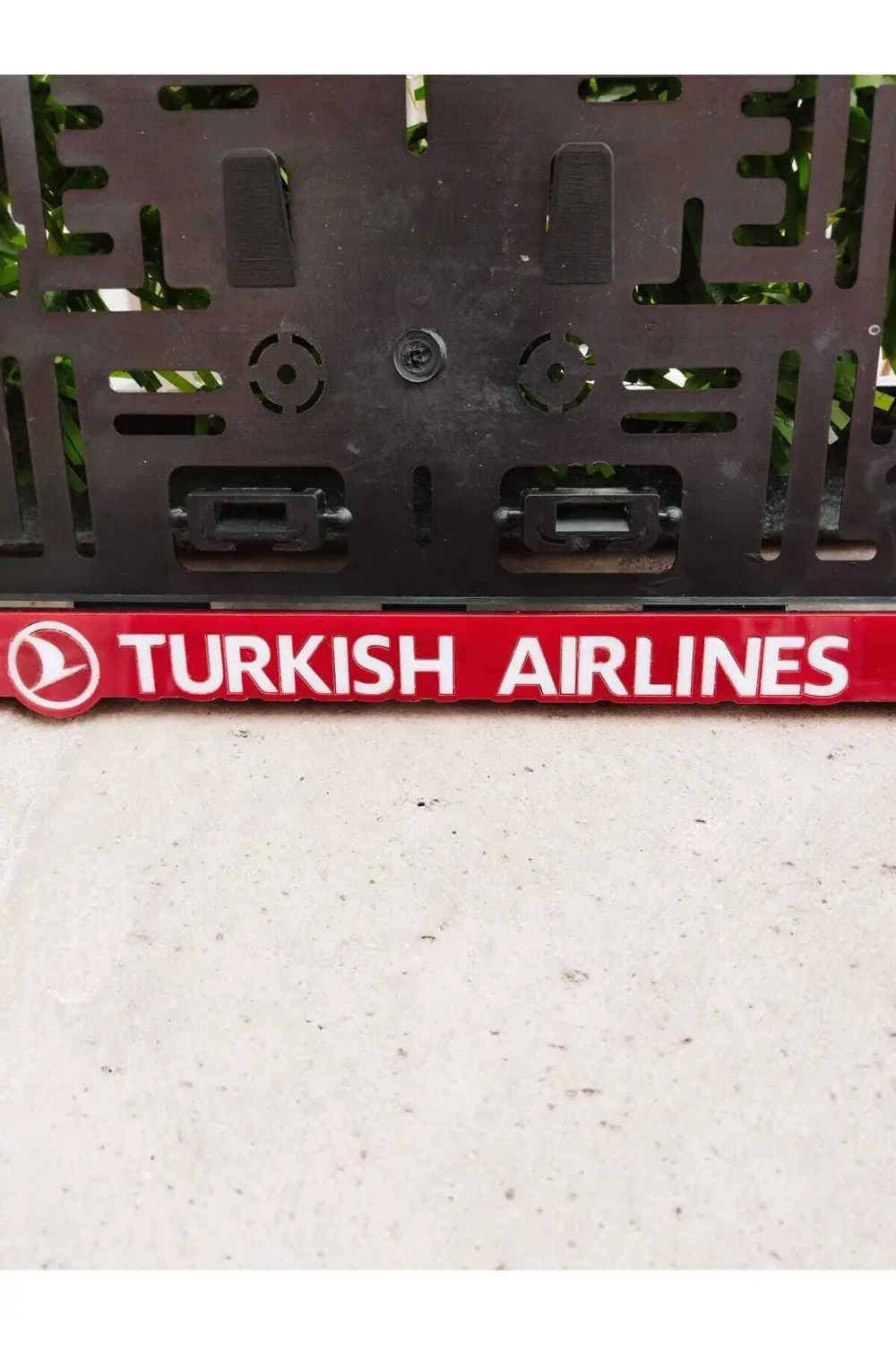 Kare Plakalık Turkısh Aırlınes Kırmızı Takmatik Lazer Kesim Pleks