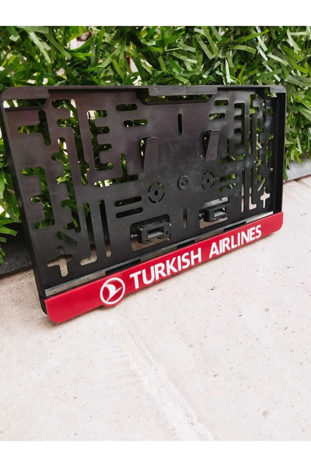 Kare Plakalık Turkısh Aırlınes Kırmızı Takmatik Lazer Kesim Pleks