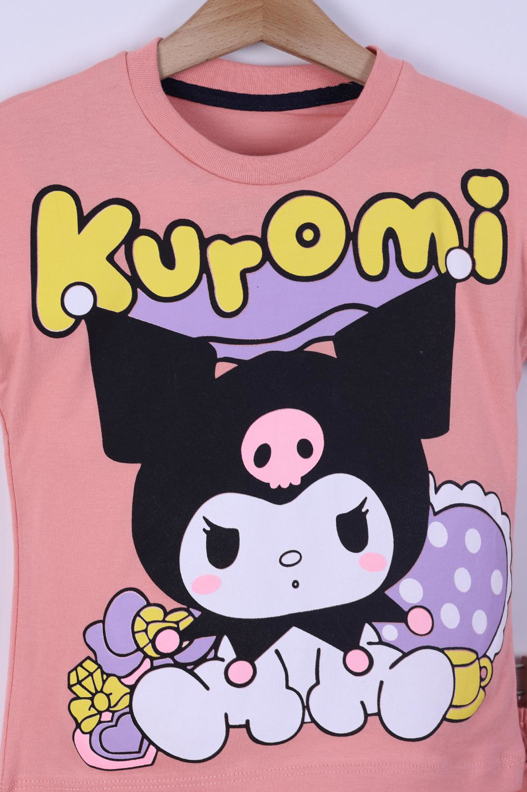 Karekter Baskılı Kız Çocuk T-Shirt Şort Takım 3/6 yaş