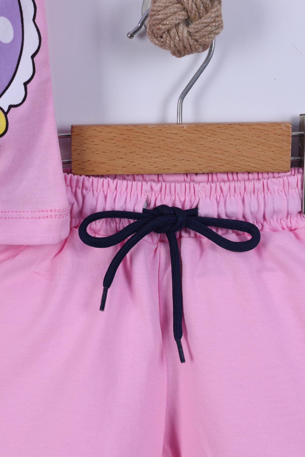 Karekter Baskılı Kız Çocuk T-Shirt Şort Takım 3/6 yaş