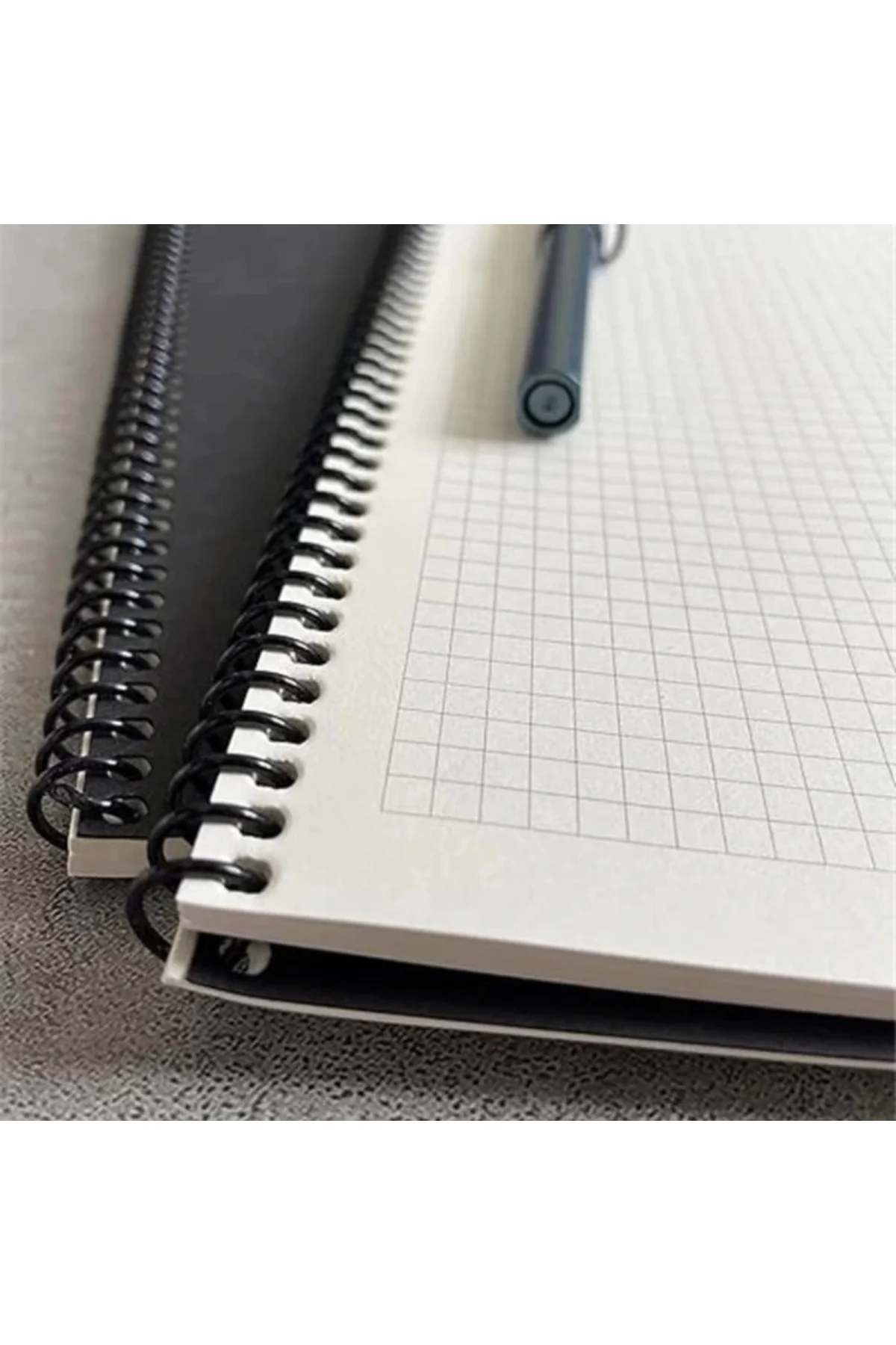 Kareli Spiralli Not Defter, A4 Boyut (21x29,7 cm), 60 Yaprak, 90gr. Ivory Kağıt, Ofis