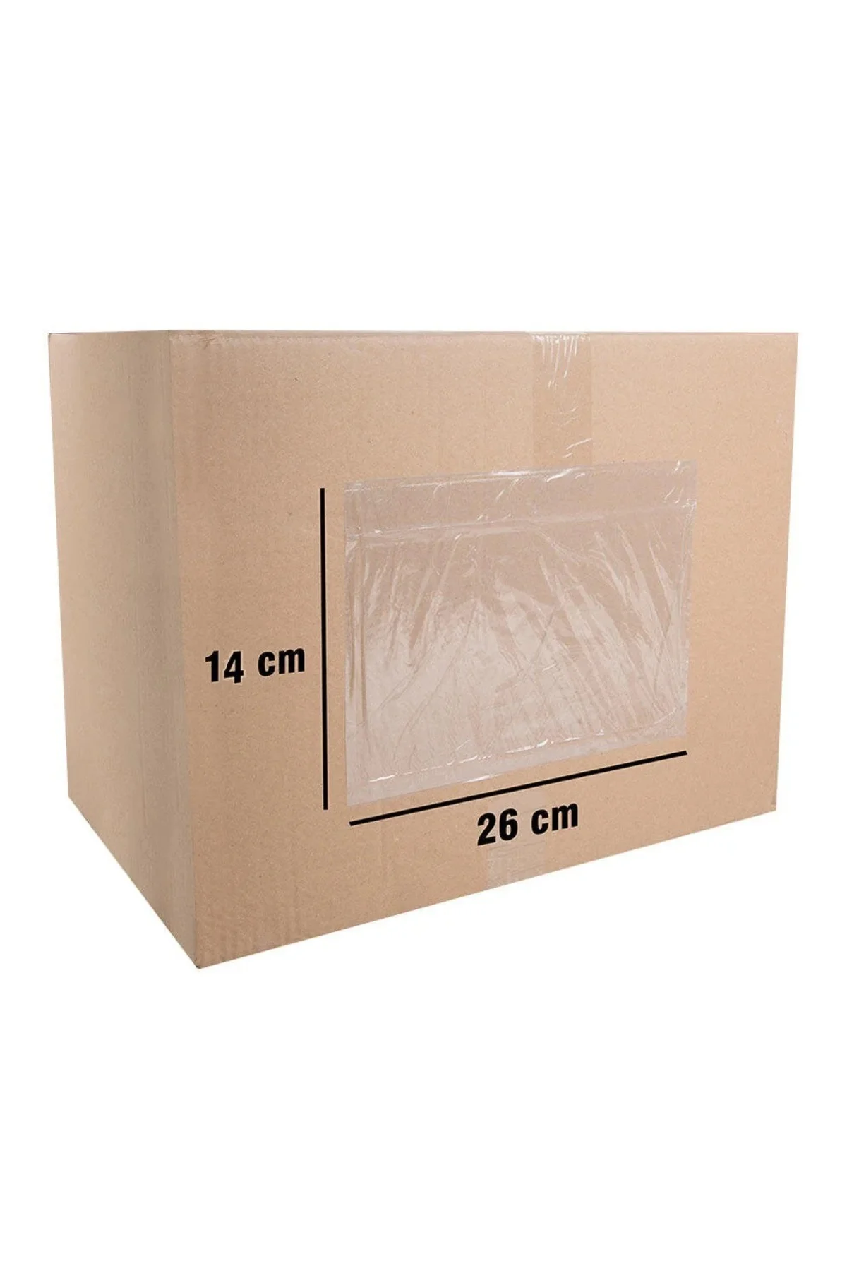 Kargo Fatura Cebi (26x14 cm) yapışkanlı şeffaf (50 Adet)