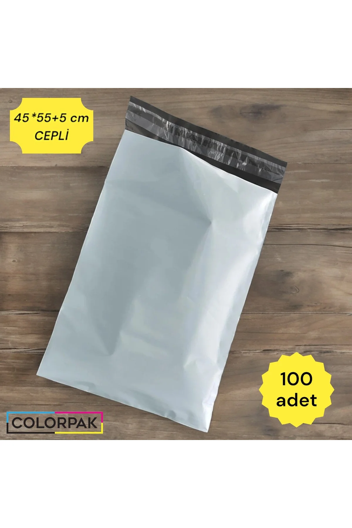 Kargo Poşeti (45x55+5 cm) cepli (100 Adet)