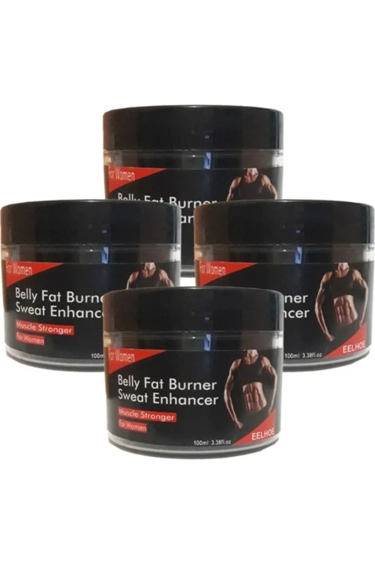 Karın Yağı Erıtıcı Terletici Krem 100 ml x 4 Adet - Etkili Bel Formu