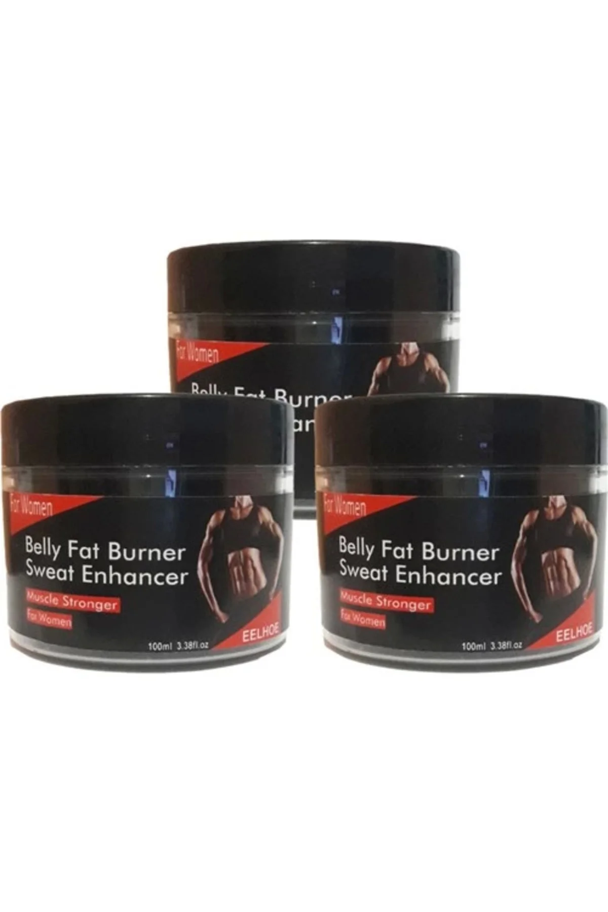 Karın Yağları Erıtıcı Krem – 3'lü Burner Sweat Enhancer Kadın Kremi 100 ml