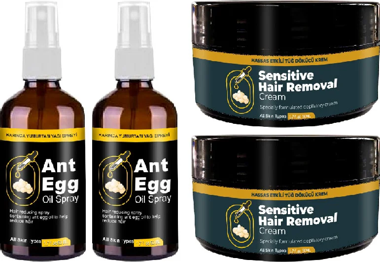 Karınca Yumurtası Yağlı Tüydökücü Krem Set - 50ml Yağ + 50ml Krem, Ağdasız Pürüzsüz Cilt Fiyatı, Yorumları ve Özellikleri