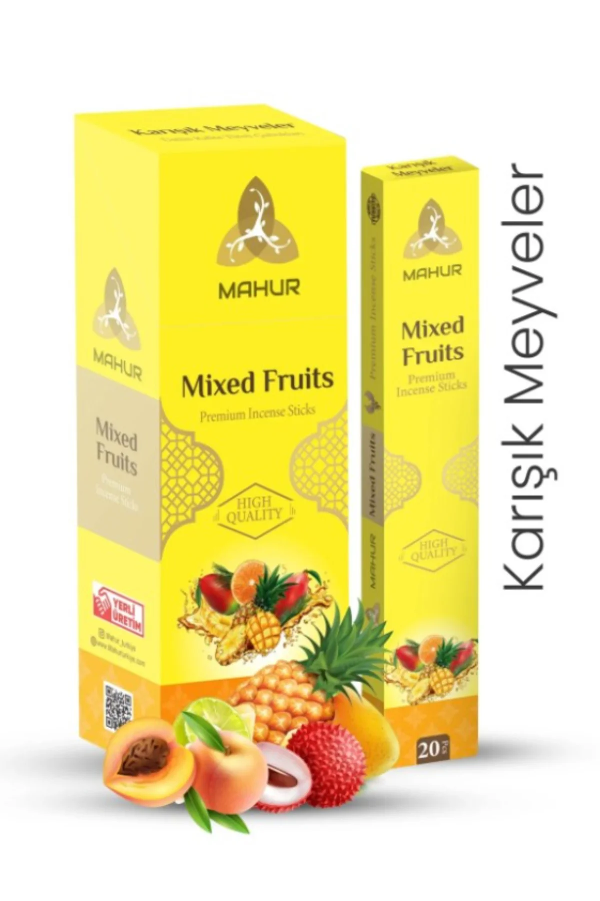 KARIŞIK MEYVELER (MİXED FRUİTS) ÇUBUK TÜTSÜ 5 PAKET 100 ADET (INC