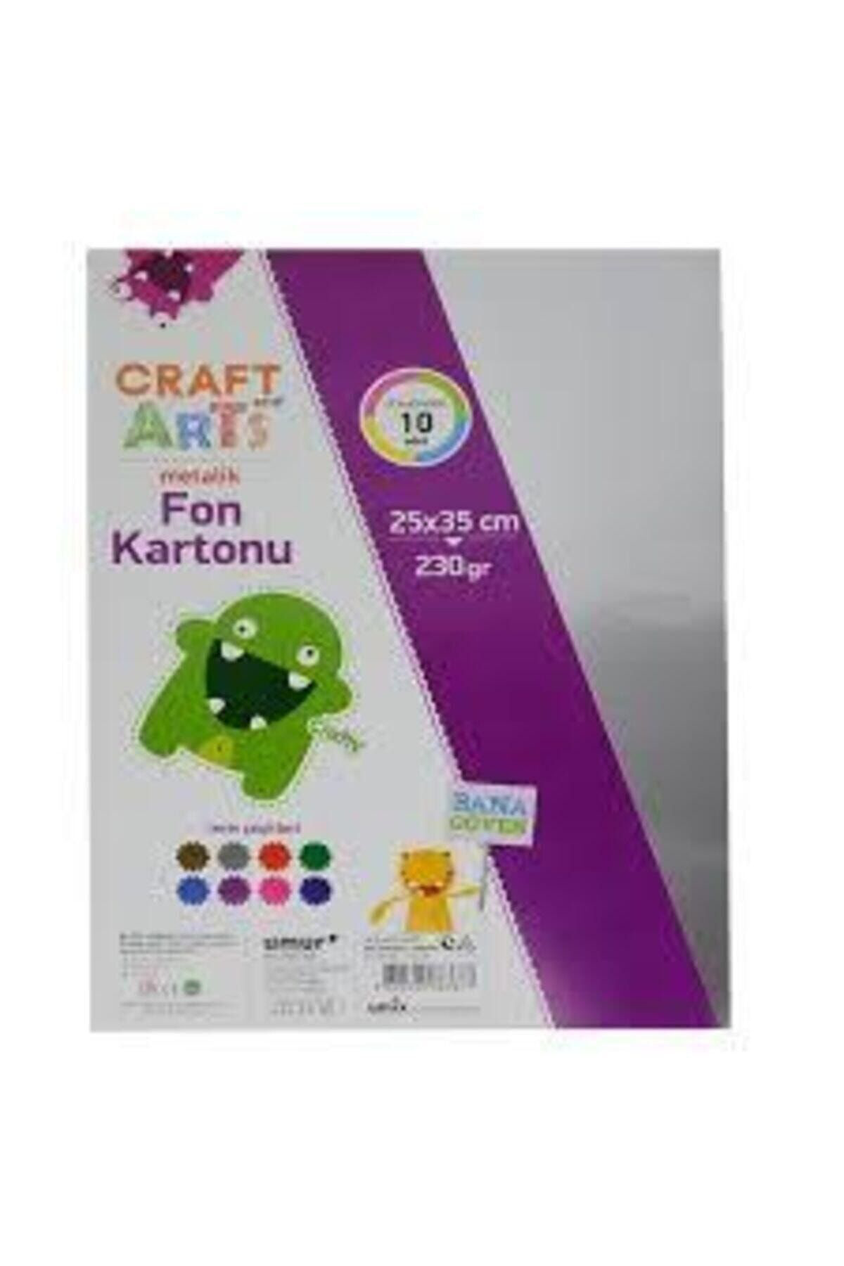 Umur Karışık Renk Metalik Oluklu Mukavva 10 Adet