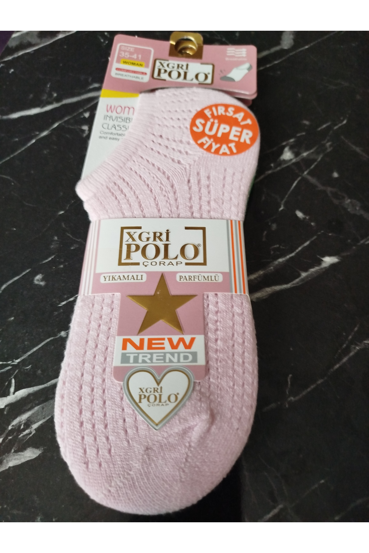 Sara Donna Karışık Renkte Delikli Çorap 3'Lü