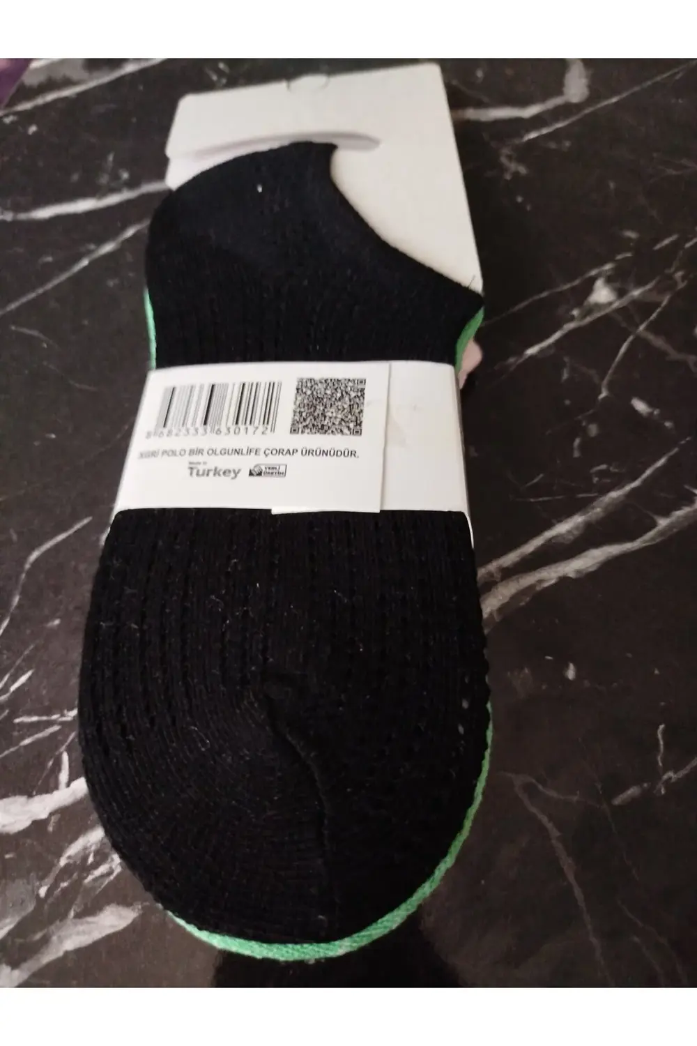 Karışık Renkte Delikli Çorap 3'lü