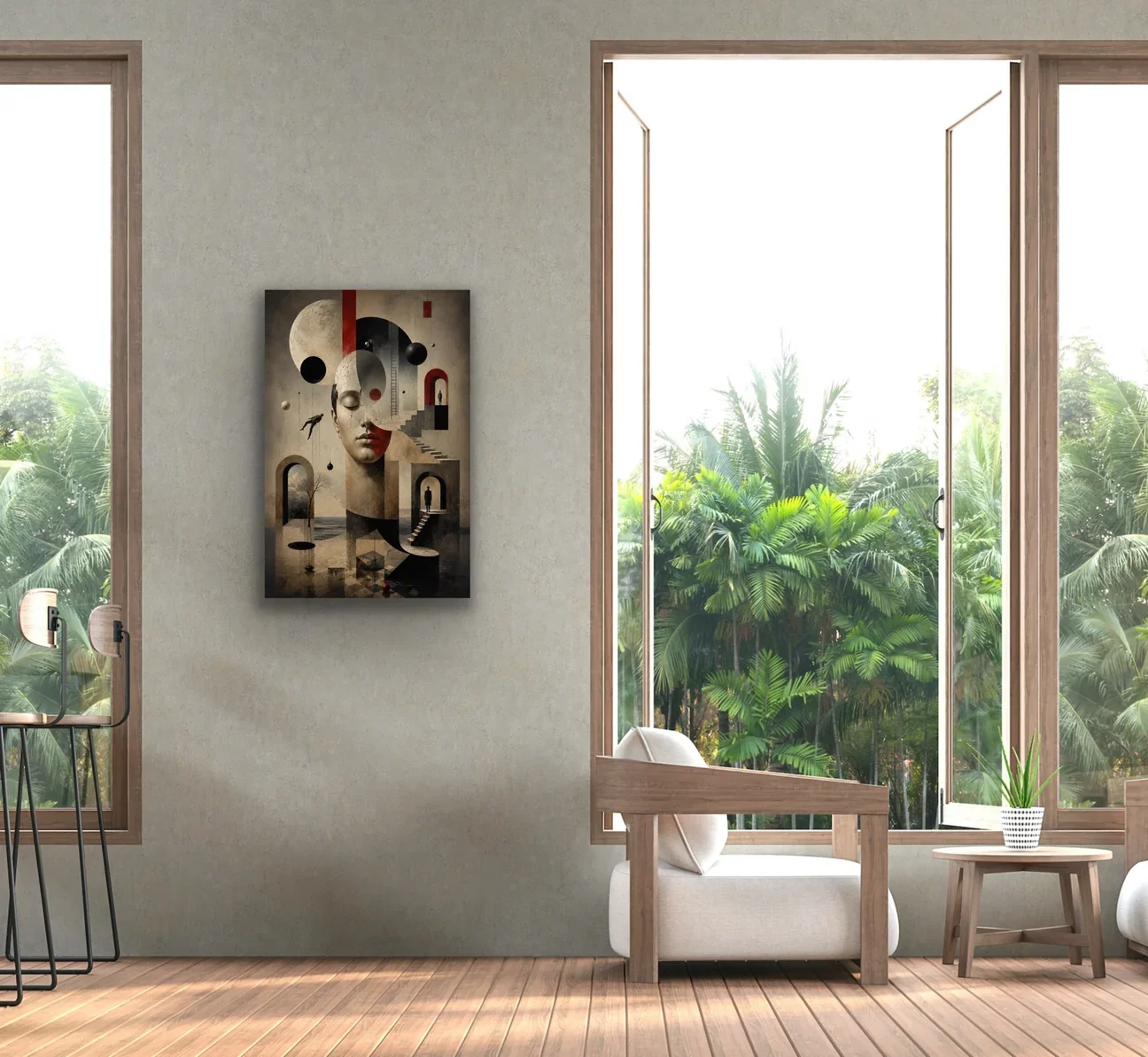 Karışık Rüyalar Soyut Kanvas Tablo 40X60 - Çerçevesiz Duvar Sanatı