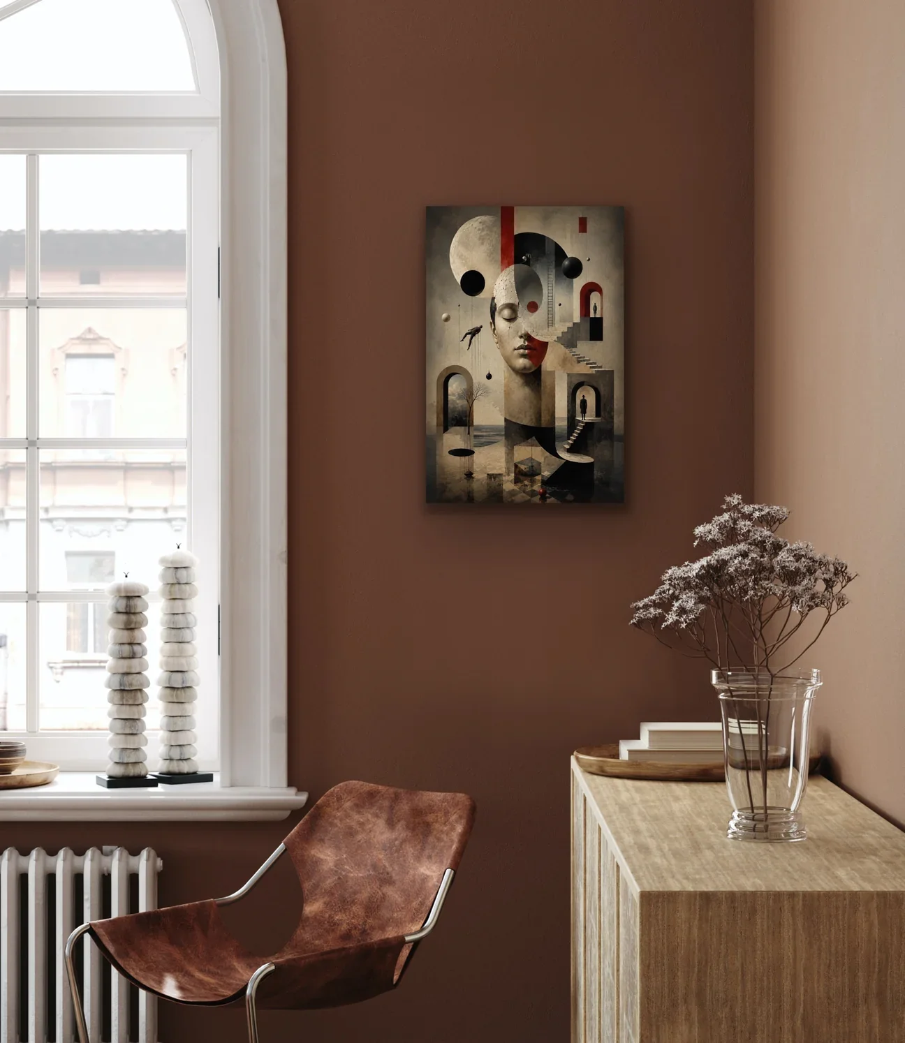 Karışık Rüyalar Soyut Kanvas Tablo 40X60 - Çerçevesiz Duvar Sanatı