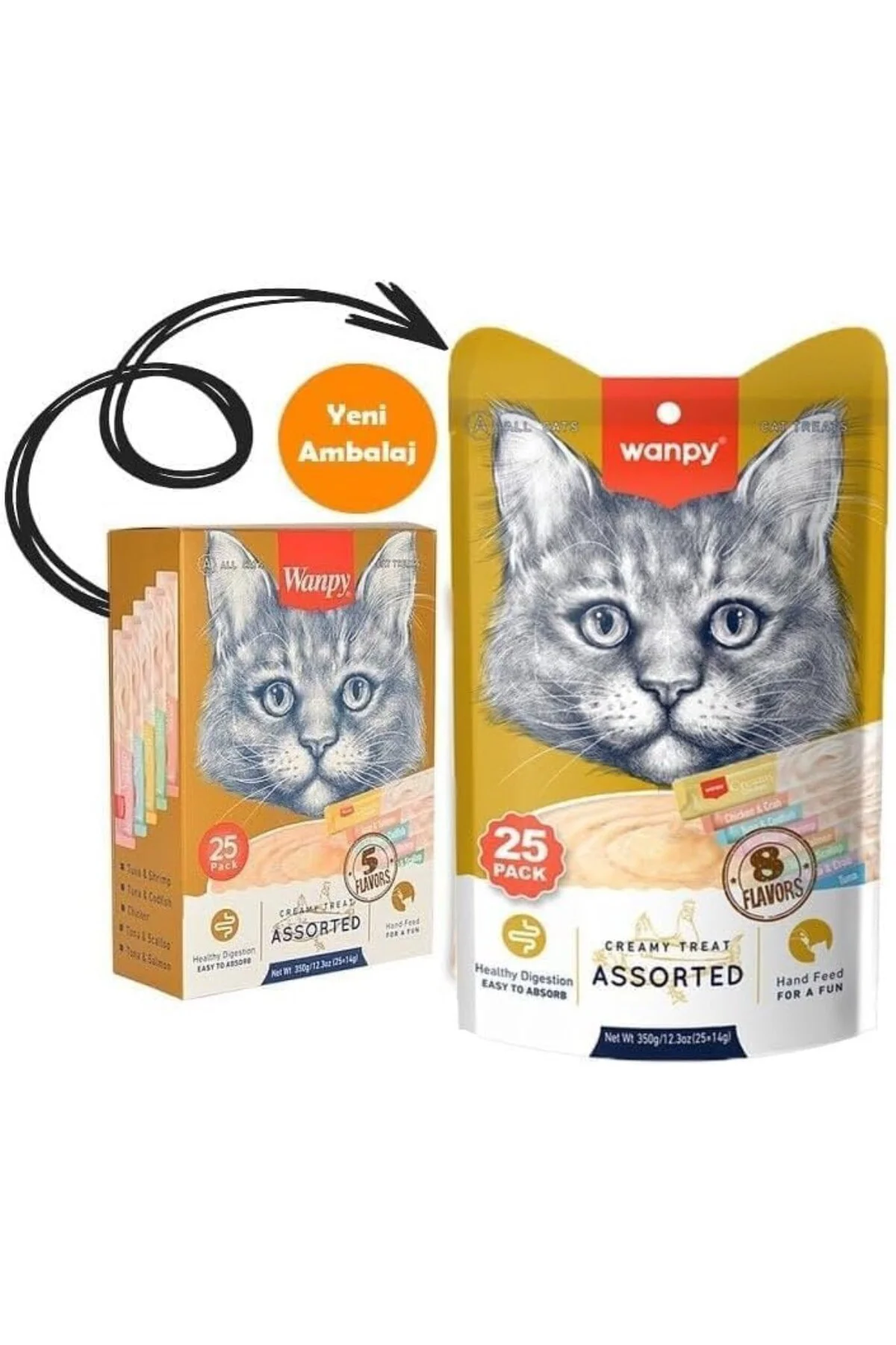 Karışık Sıvı Kedi Ödülü 25x14 gr