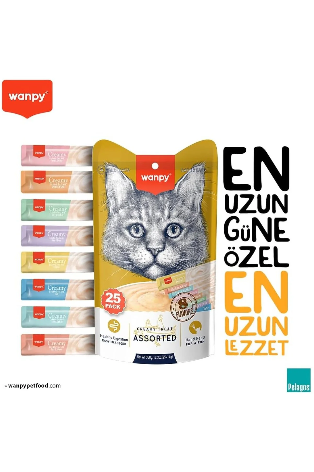 Karışık Sıvı Kedi Ödülü 25x14 gr