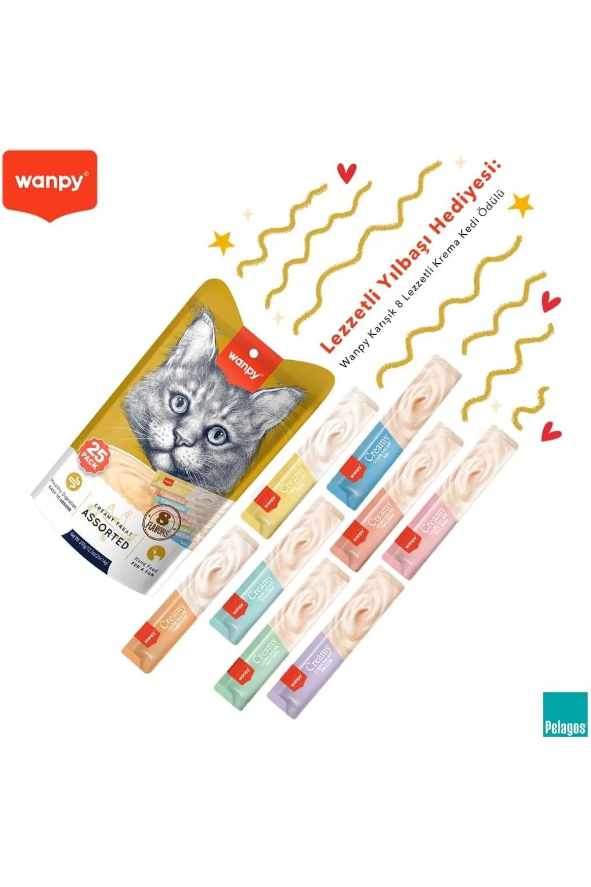 Karışık Sıvı Kedi Ödülü 25x14 gr