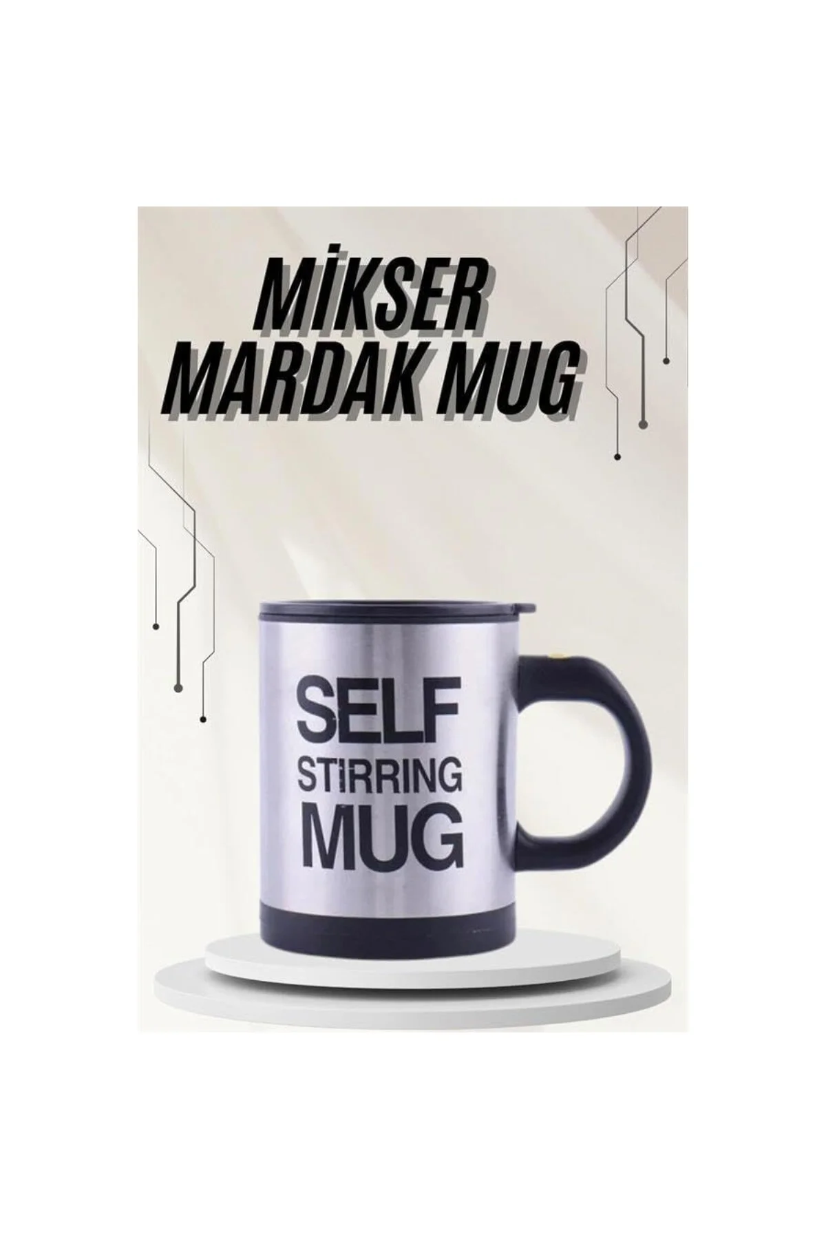 Karıştırıcı Özellikli Mikser Kupa Bardak Termos Bardak