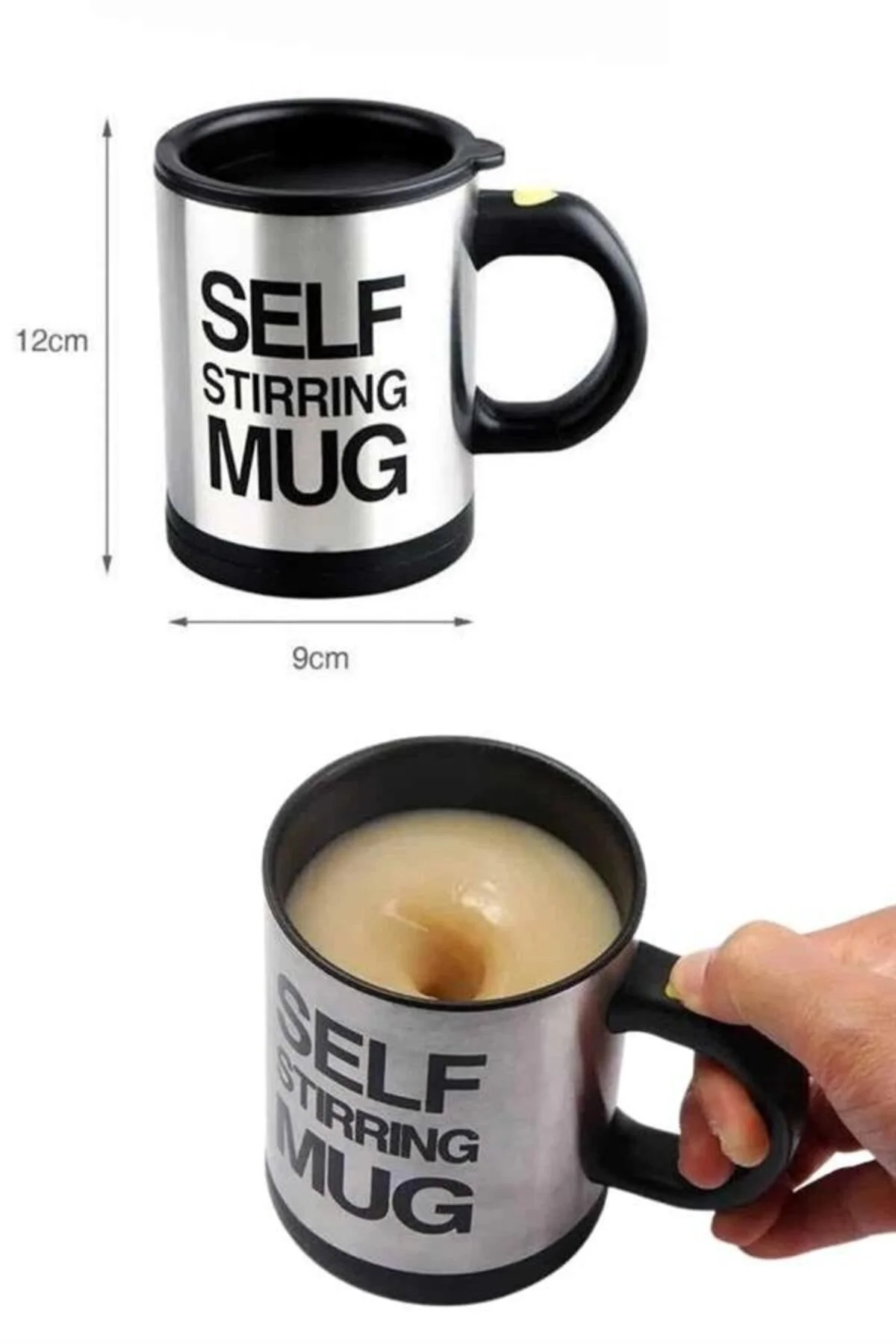 Karıştırıcı Özellikli Mikser Kupa Bardak Kompakt Taşınabilir Mug