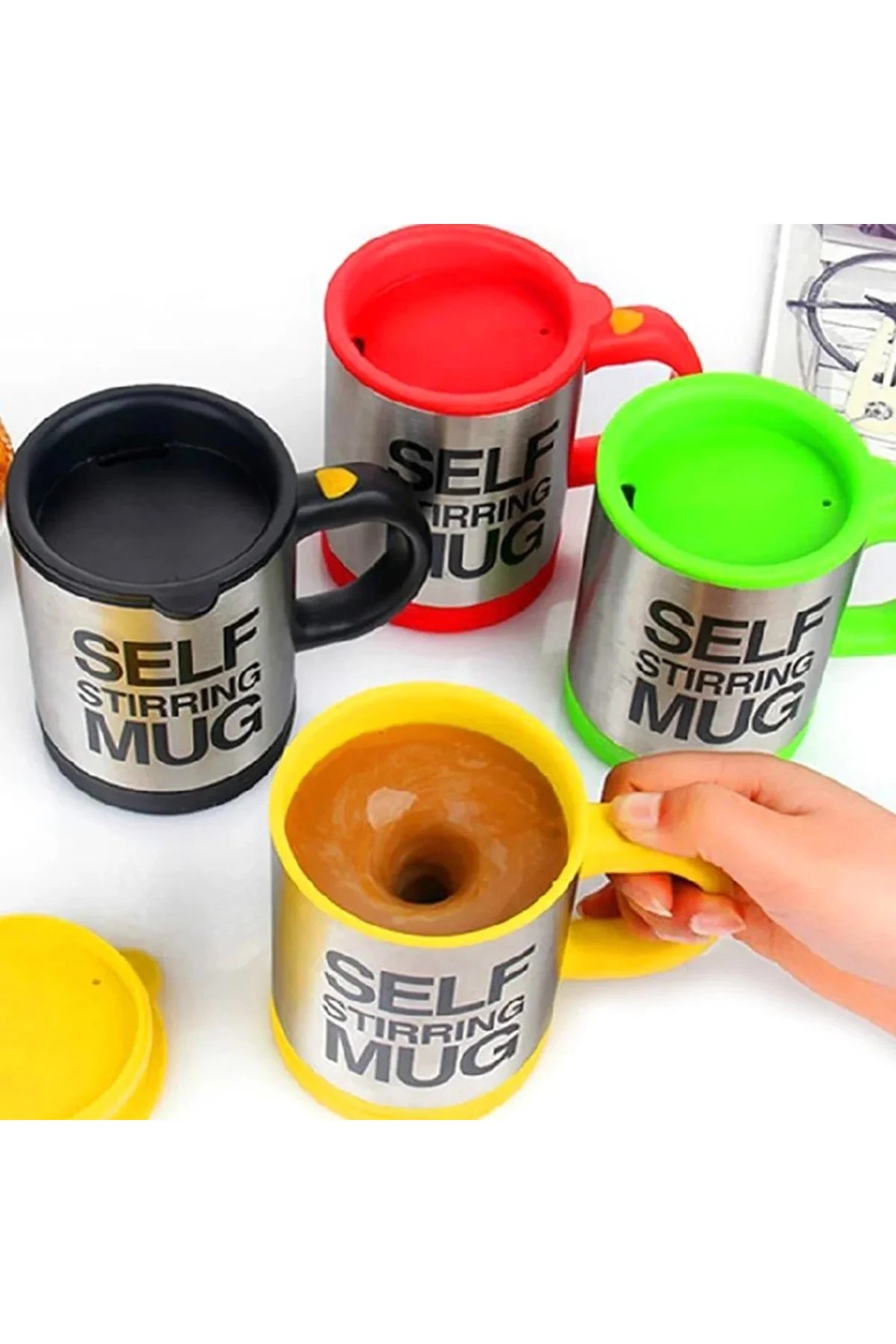 Karıştırıcı Özellikli Mikser Kupa Bardak Self Stirring Mug