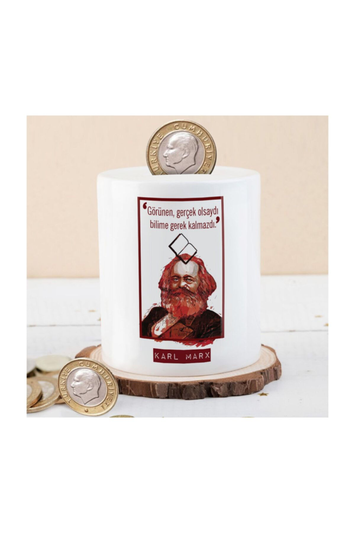 Asilmeydan Karl Marx Görünen Gerçek Olsaydi Para Birikim Kumbarasi