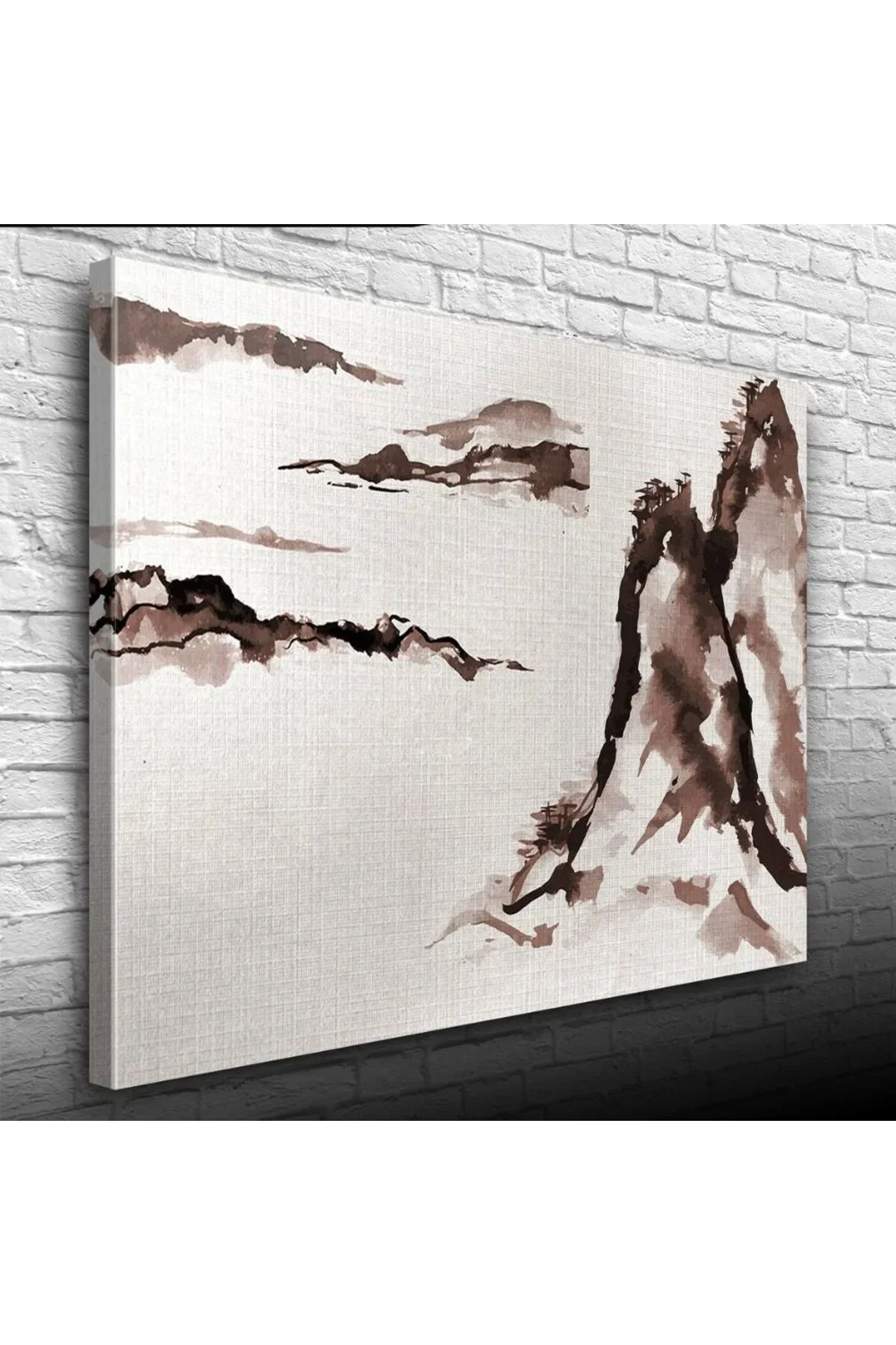 Karla Kaplı Kayalıklar Yağlıboya Kanvas Tablo 50 x 70 Karla Kaplı Kayalıklar Yağlıboya Kanvas Tablo 50 x 70