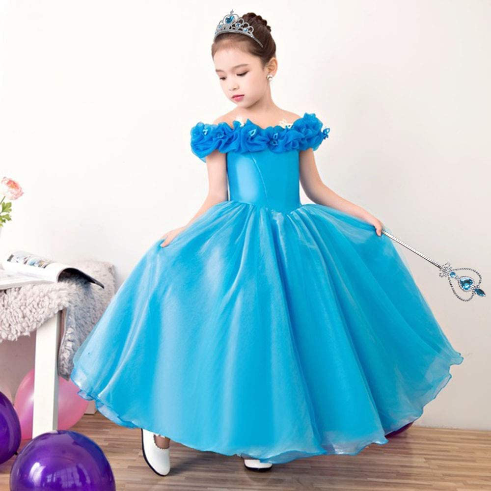 Just Cheap Store Karlar Ülkesi Elsa Mavi Kalpli Taç Ve Mavi Asa Seti Çocuk Boy