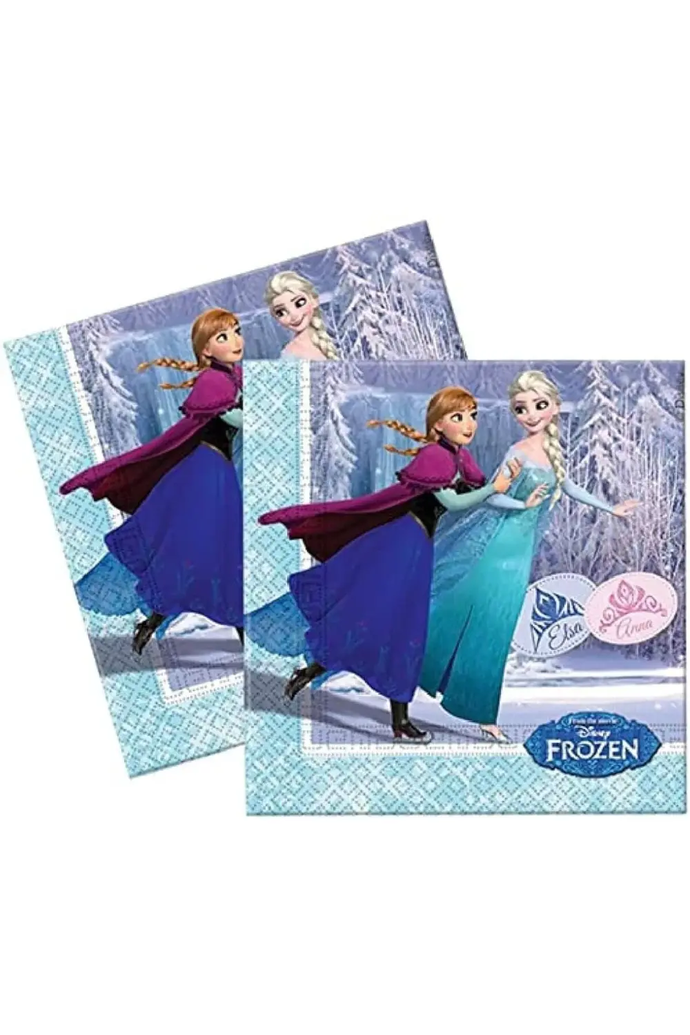 Karlar Ülkesi Frozen Elsa Lüks Doğum Günü Parti Seti 16 Kişilik