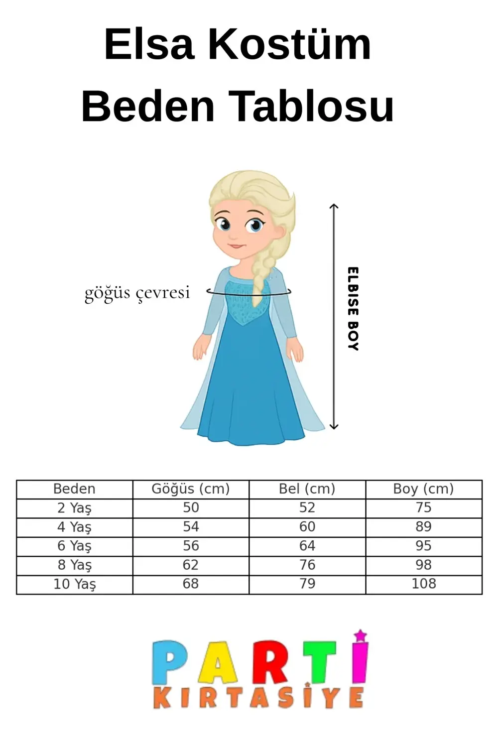 Karlar Ülkesi Kostüm Frozen Elsa Kız Çocuk Mavi Elbise Doğum Günü