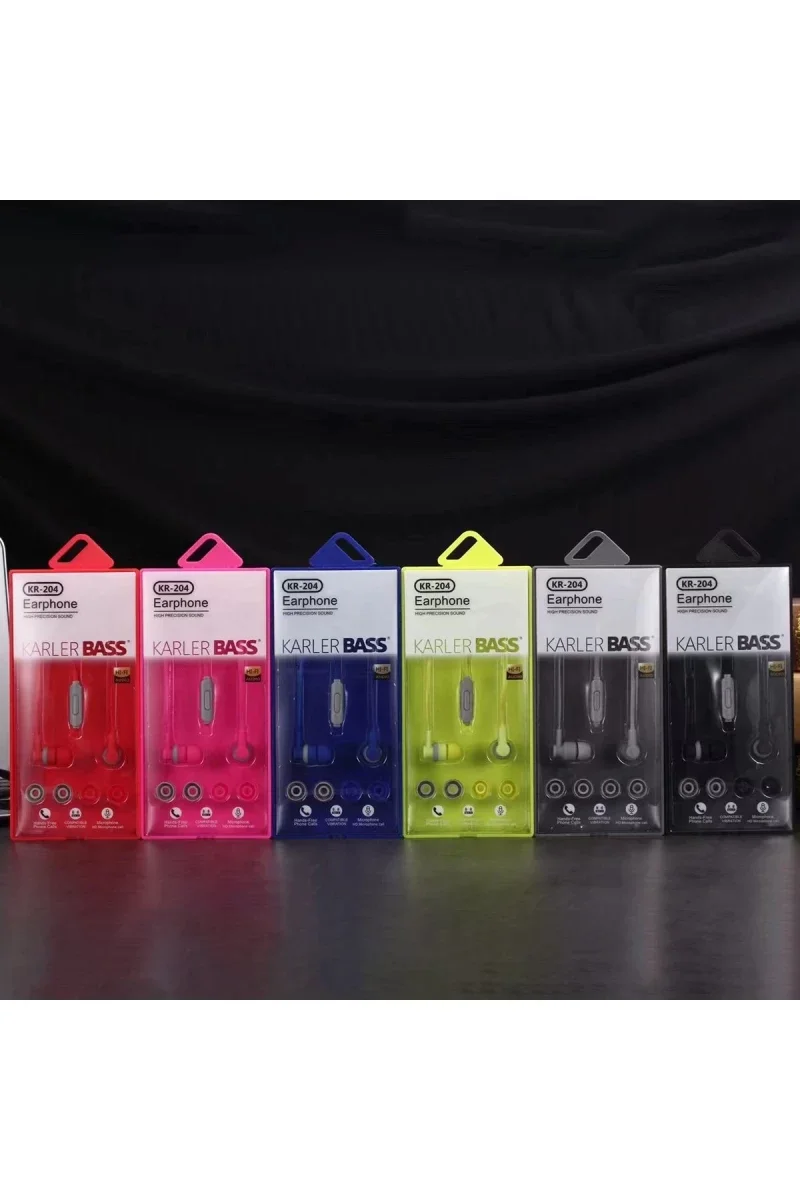 Karler Bass KR-204 Kablolu Kulaklık - Yeşil Karler Bass KR-204 Kablolu Kulaklık - Yeşil