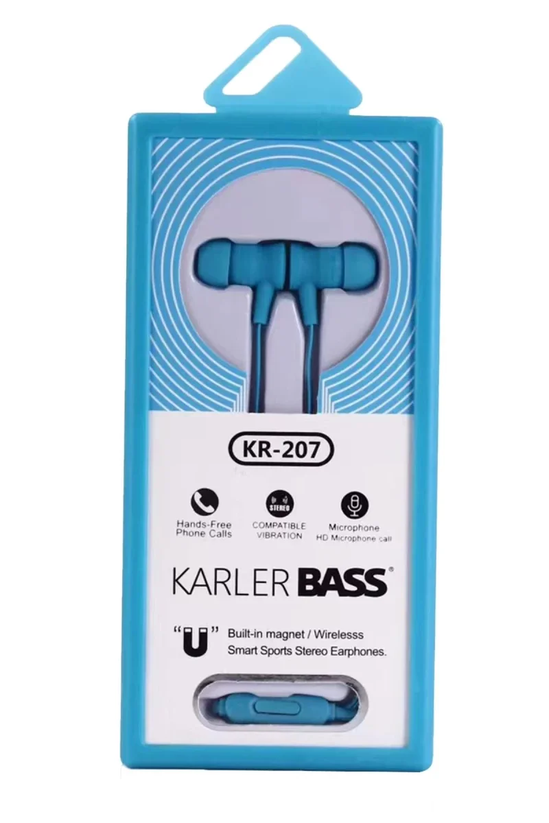 Karler Bass KR-207 Mıknatıslı Kablolu Kulaklık - Mavi Fiyatı, Yorumları ve Özellikleri