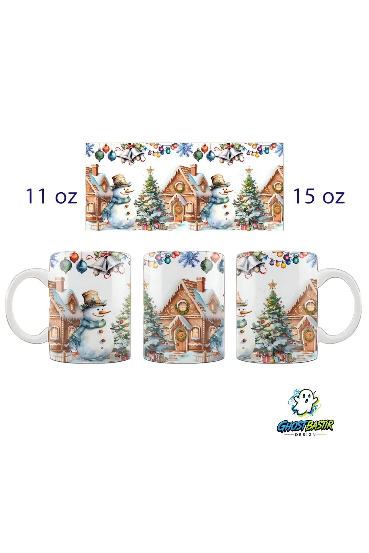 Karlı Noel | Yılbaşı Kupa Bardak | Tek Adet K0583 Karlı Noel | Yılbaşı Kupa Bardak | Tek Adet K0583