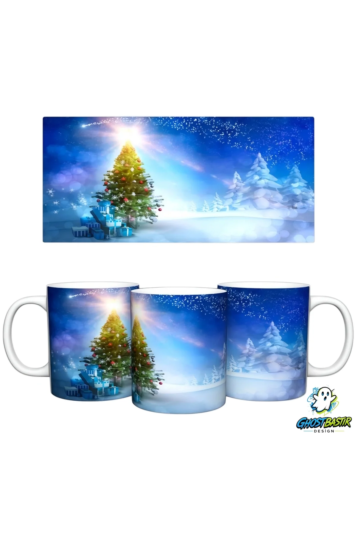 Karlı Noel | Yılbaşı Kupa Bardak | Tek Adet K0581