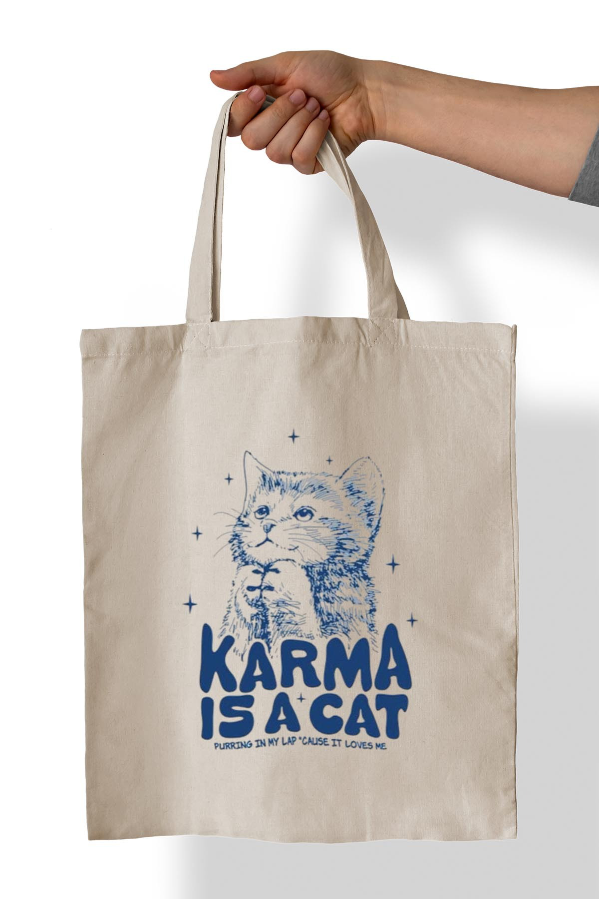 Remonz Karma Baskili %100 Pamuk 35X38 Cm Bez Çanta