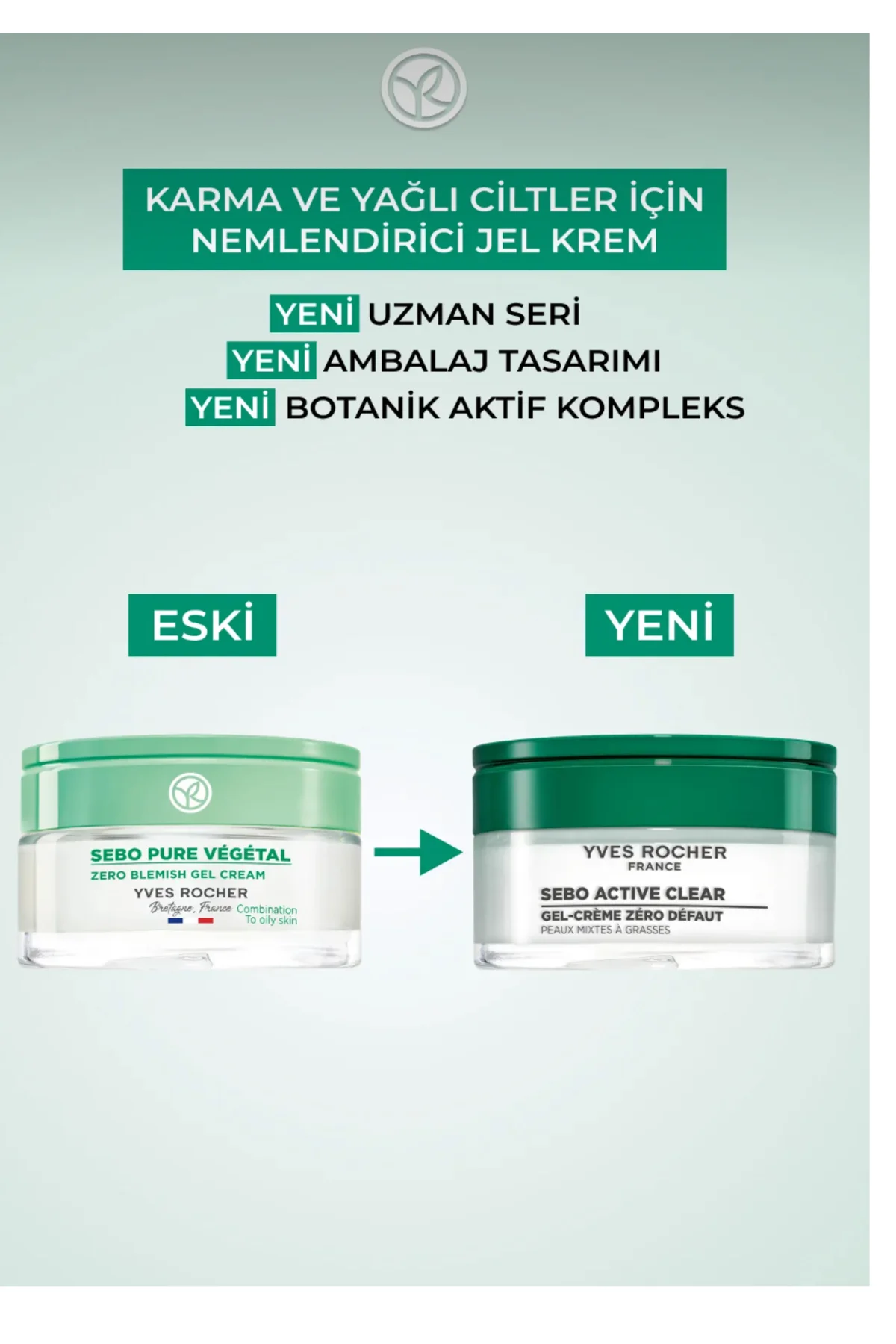 Karma Ve Yağlı Ciltler Için Sebo Vegetal Jel Krem - Çinko & Salisilik Asit-50 ml