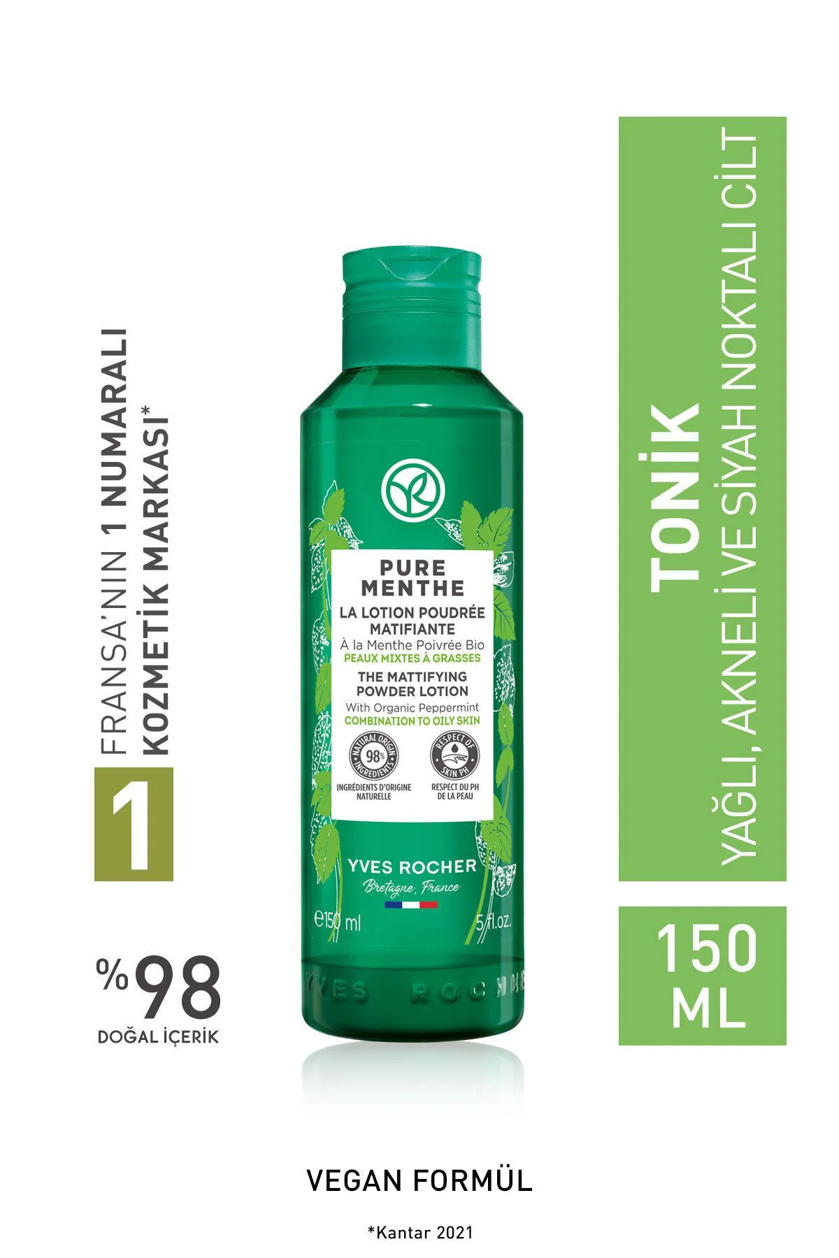 Karma-Yağlı-Sivilce Eğilimli Cilt, Siyah Nokta Karşıtı Pudralı To