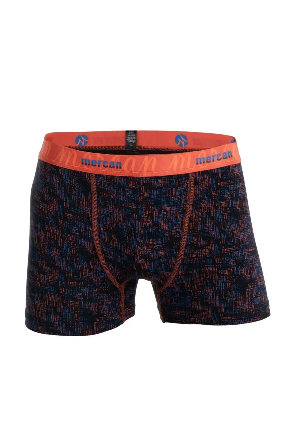 Karmaşık Desenli Pamuklu Baskılı Esnek Erkek Boxer