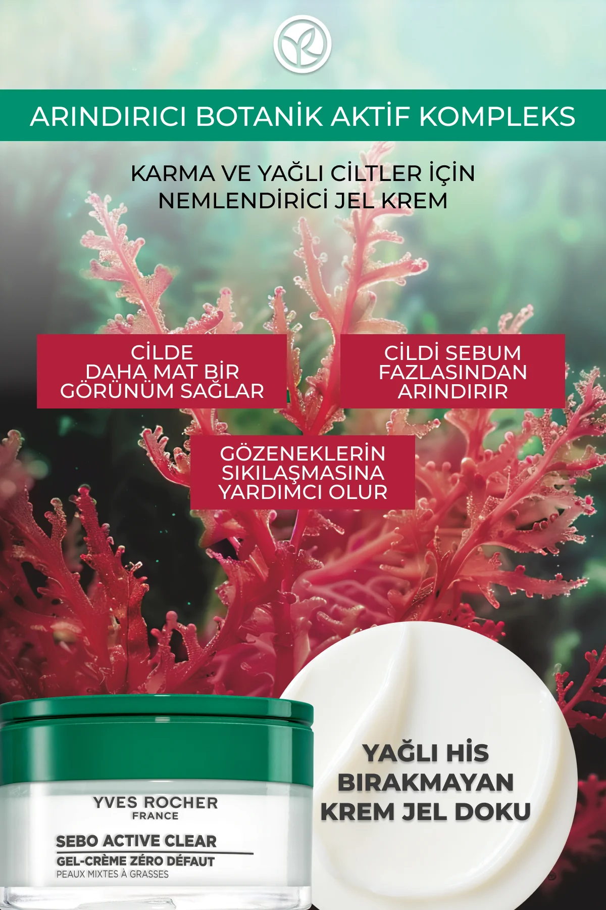 Karma/Yağlı Cilt Nemlendirici Krem-Çinko&Salisilik Asit-Sebo Acti