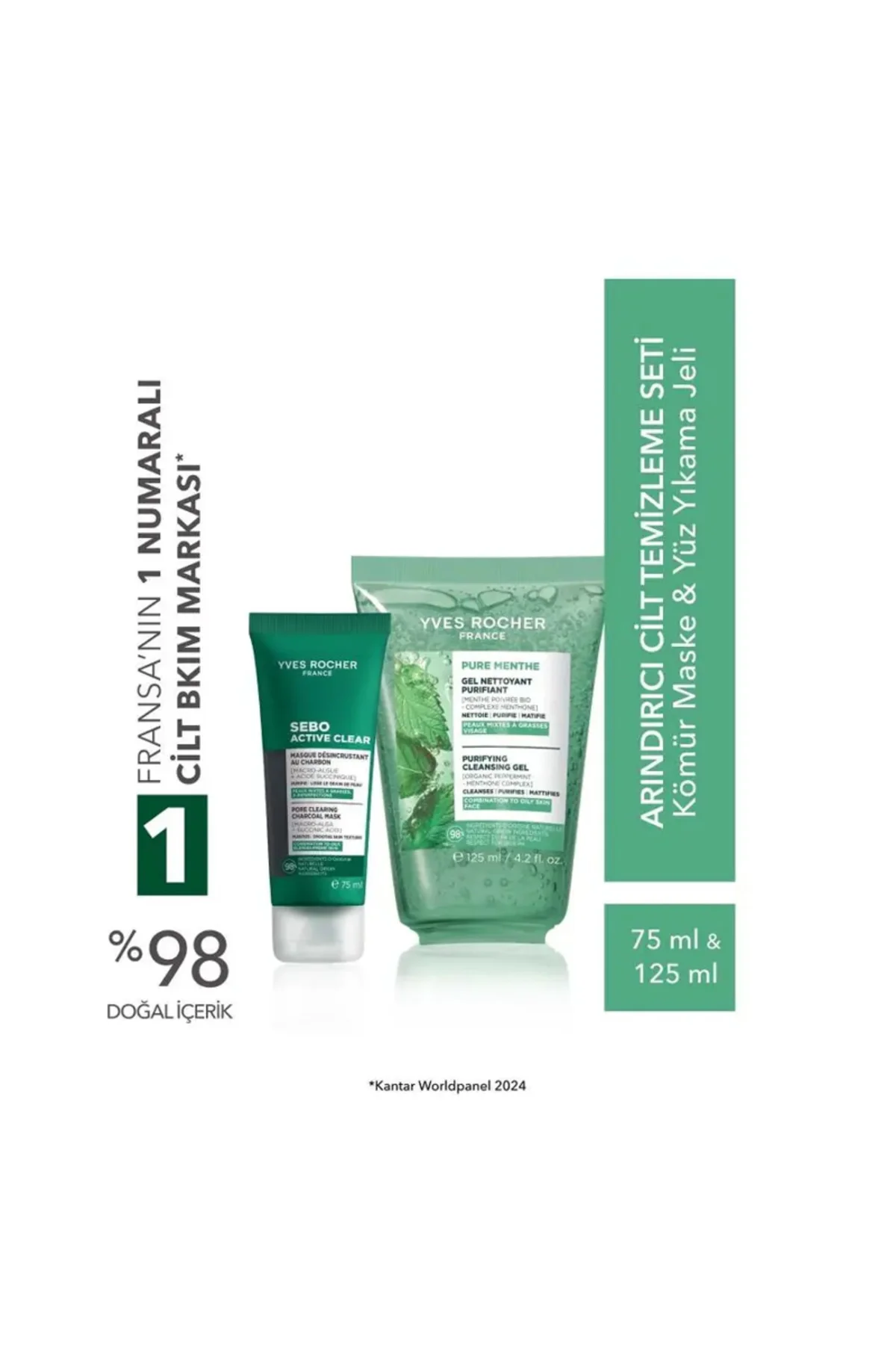 Karma/Yağlı Ciltler Orjinal Boy Yüz Yıkama Jeli 125 ml & Kömür Ma