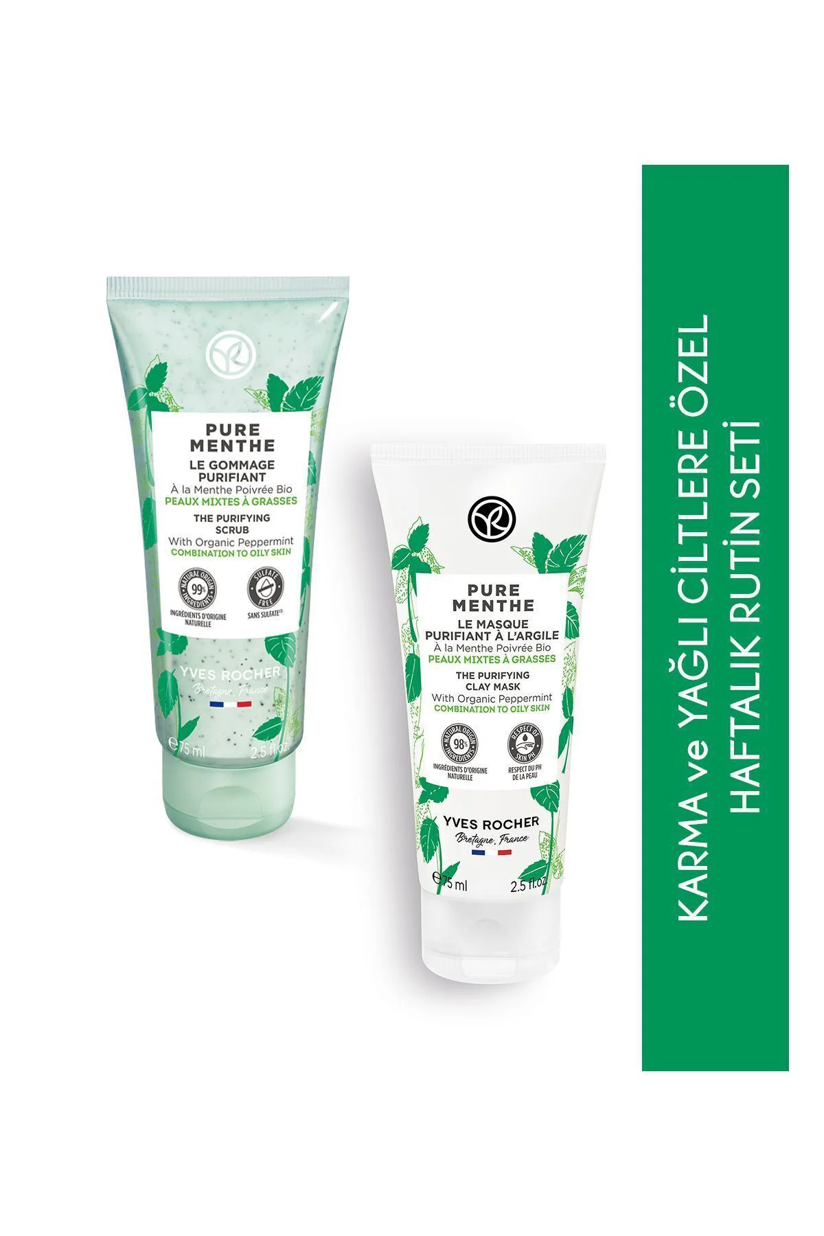Karma/Yağlı Ciltlere Özel Orijinal Boy Kil Maske, Peeling Haftalı