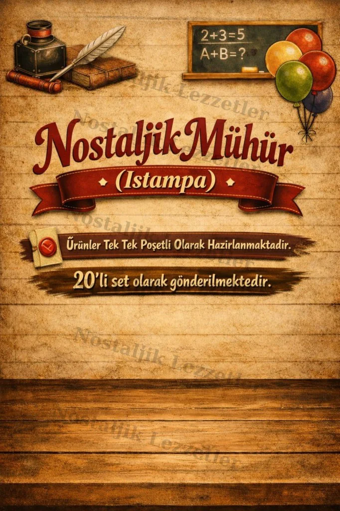 Karne Hediyesi 20 Set Nostaljik Mühür (Istampa) ve Tebrik Kartı