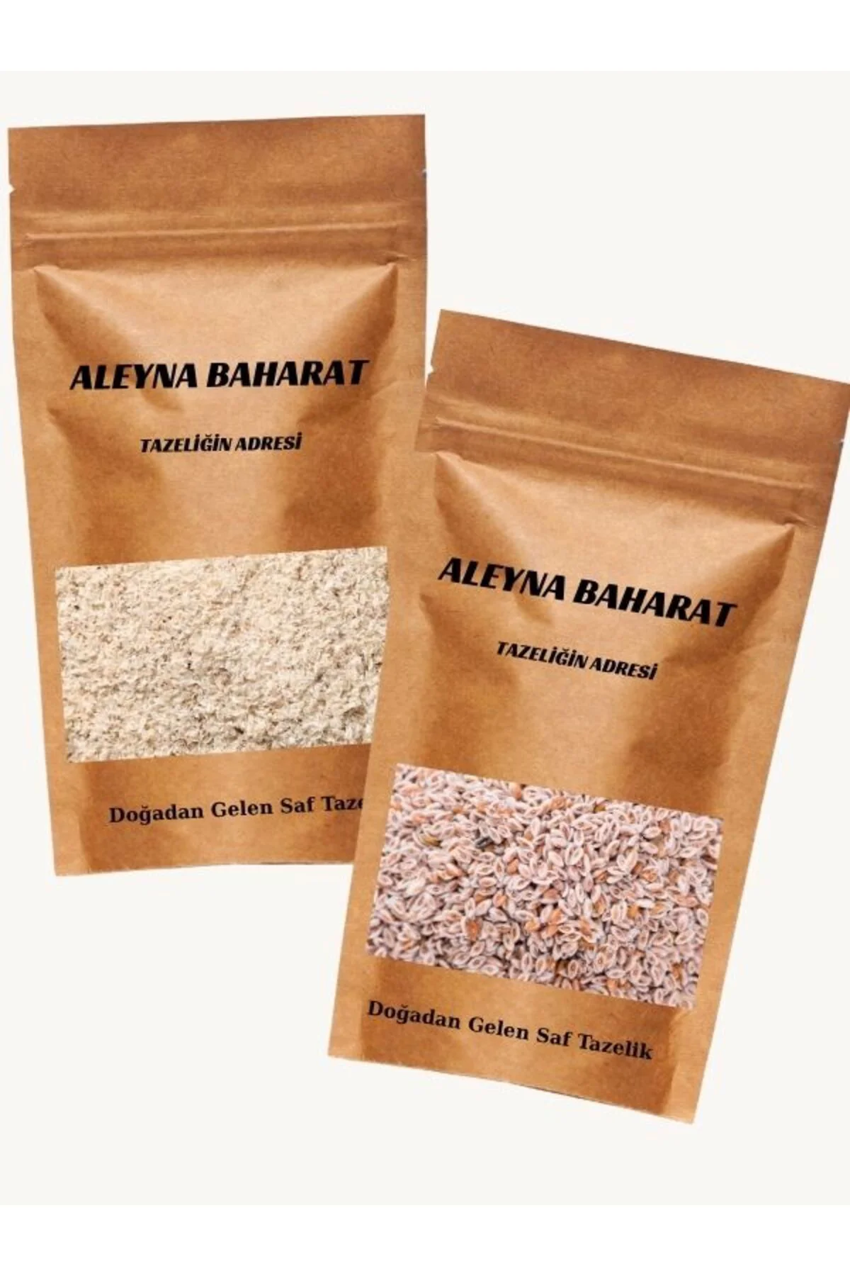 Karnıyarık Otu Tohumu (Psyllium) Tozu 100 Gr + Karnıyarık Otu Toh