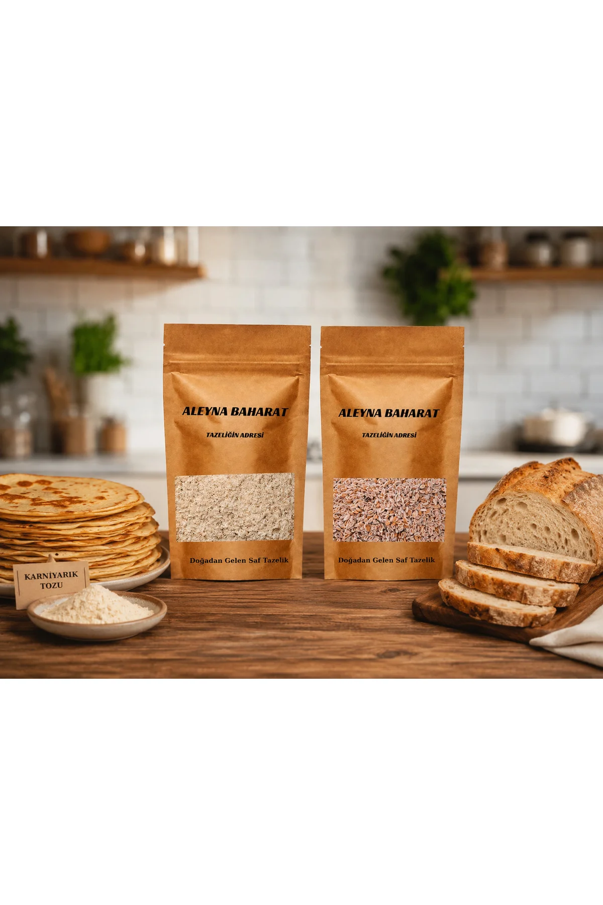 Karnıyarık Otu Tohumu (Psyllium) Tozu 100 Gr + Karnıyarık Otu Toh