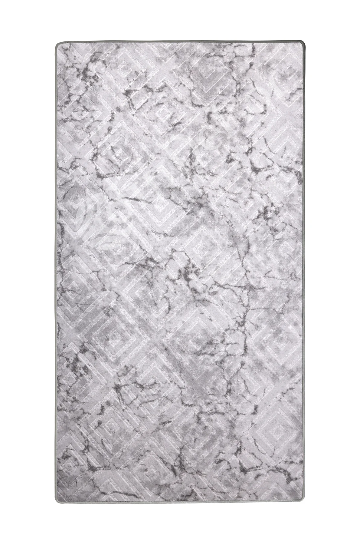KAROBİ Halı GRİ Yıkanabilir Kaymaz Kesme Halı Yolluk 120x700 - Görsel 2