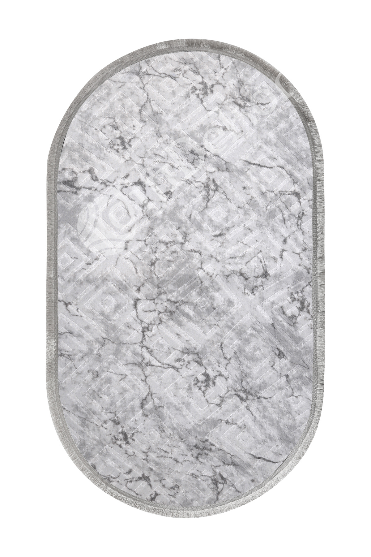 KAROBİ Oval Saçaksız Halı GRİ Silinebilir Yolluk 120x150 Fiyatı, Yorumları ve Özellikleri
