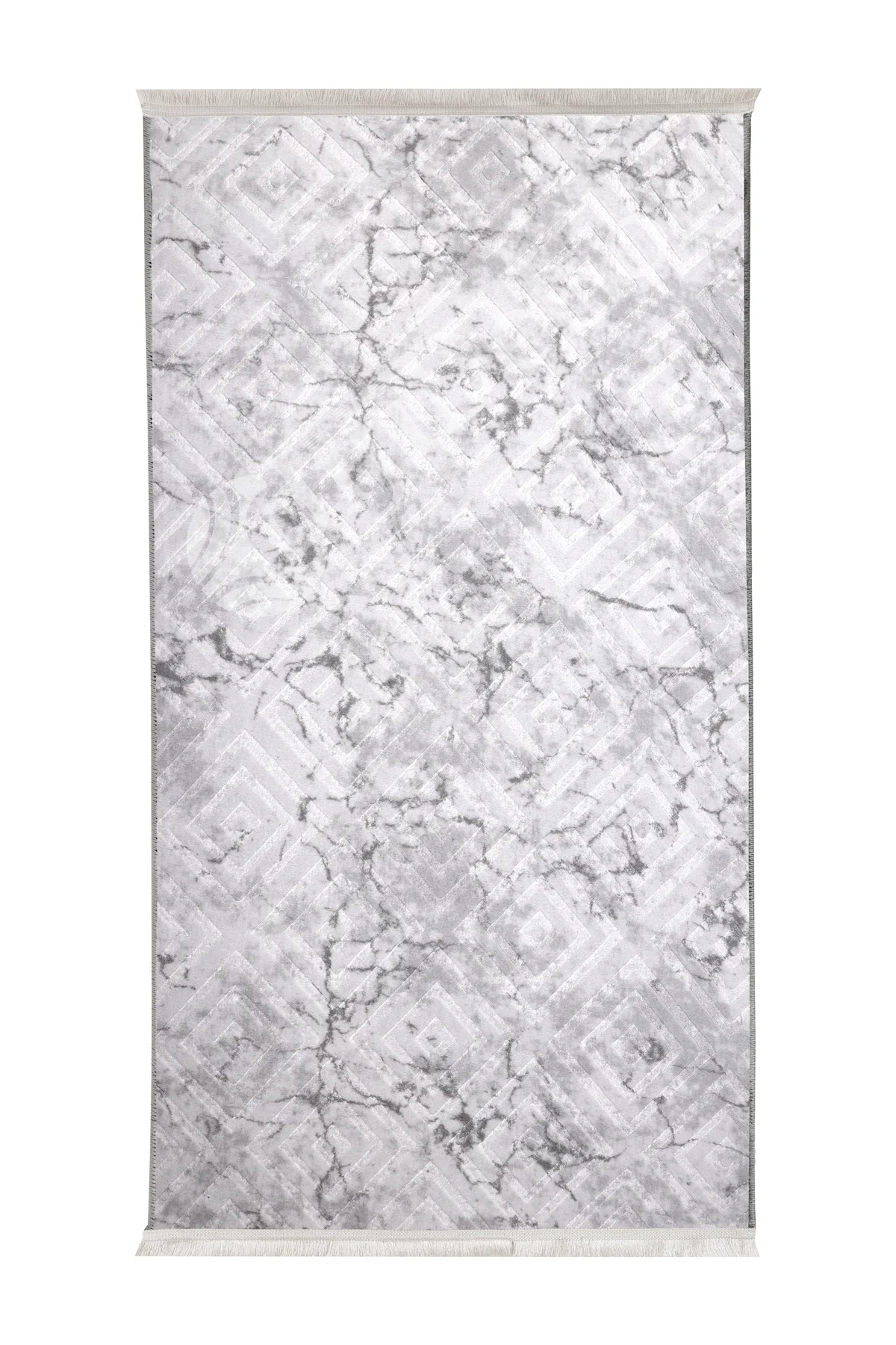 KAROBİ Saçaklı Halı GRİ Silinebilir 120x150 Fiyatı, Yorumları ve Özellikleri